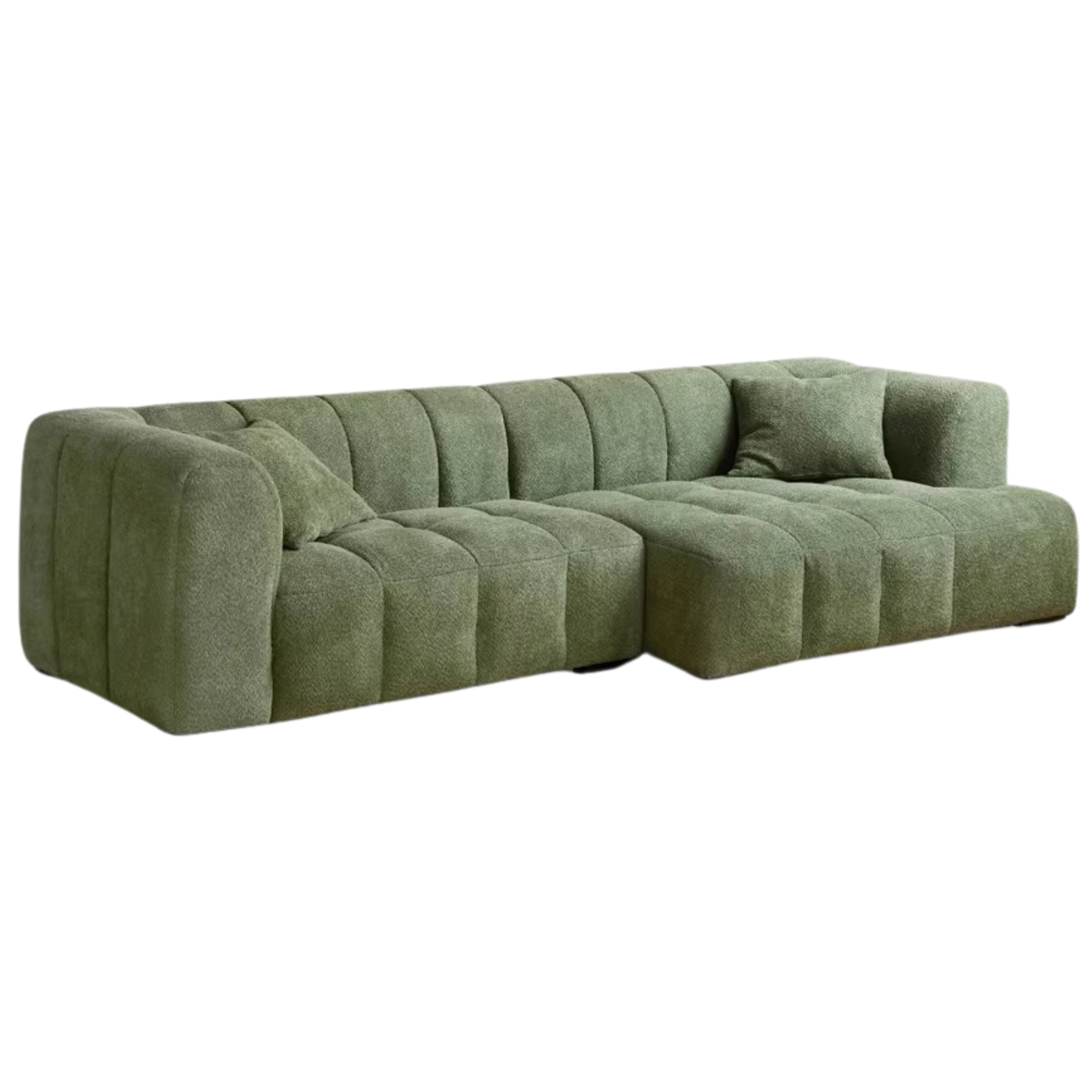 Lamb Fleece Fabric Sofa.