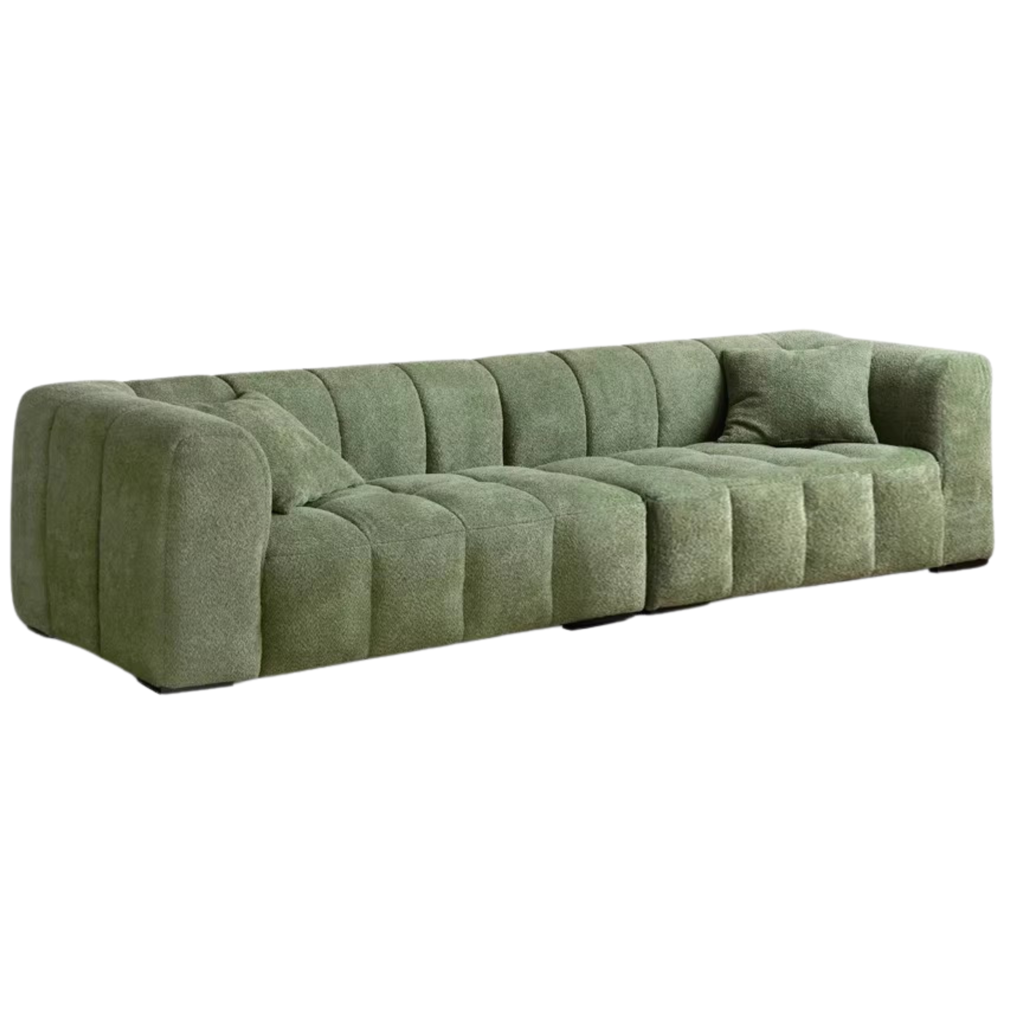 Lamb Fleece Fabric Sofa.