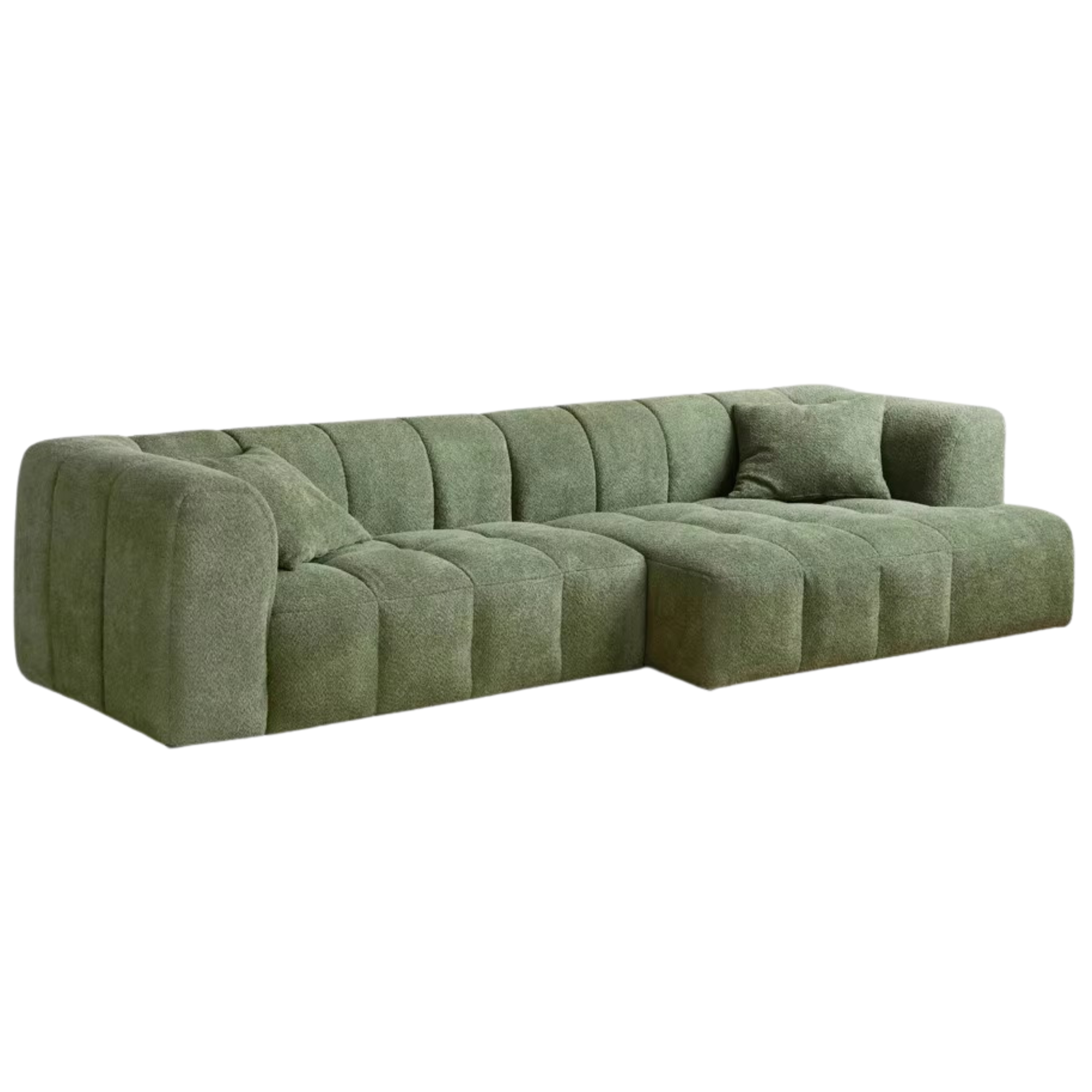Lamb Fleece Fabric Sofa.