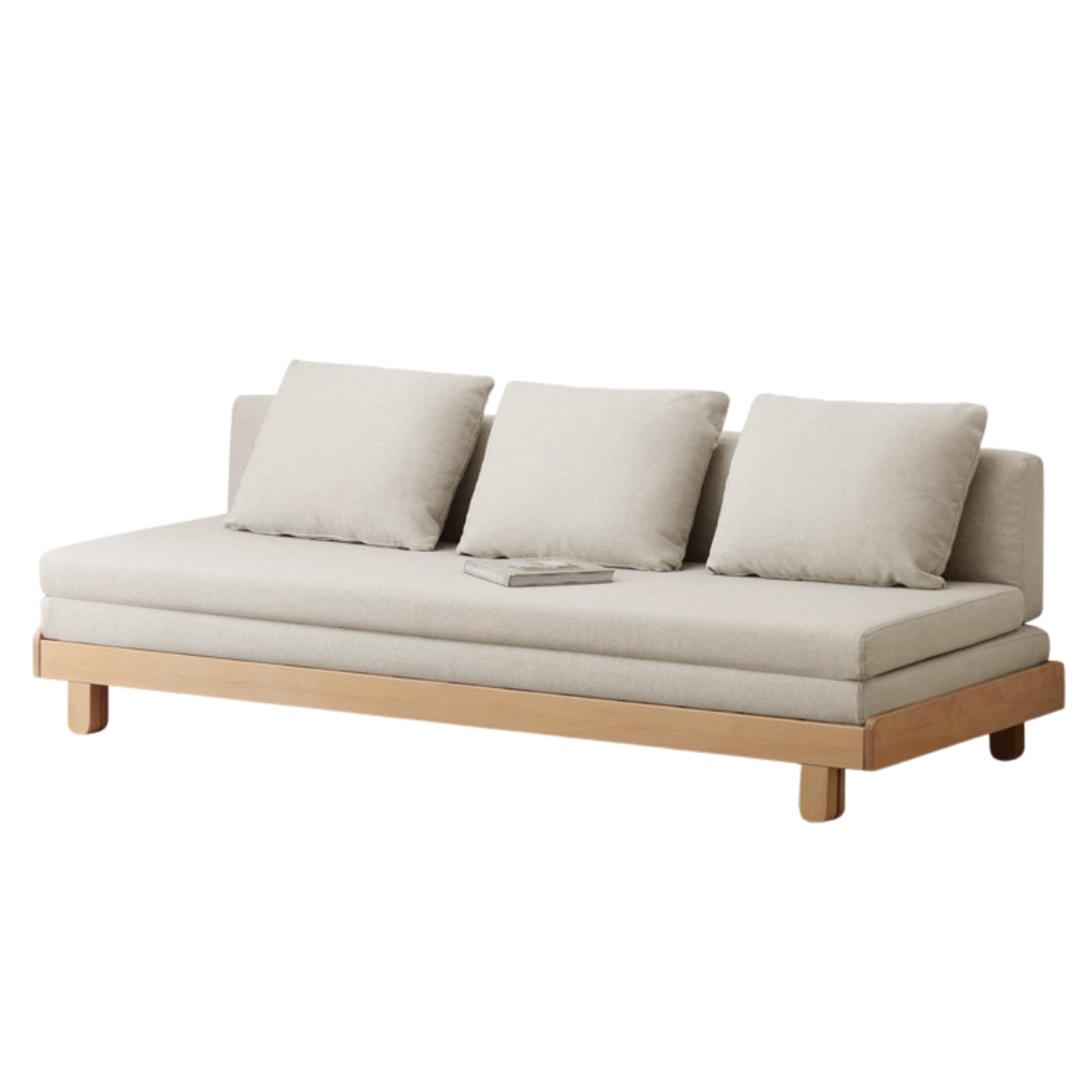 Oak, Beech Solid Wood Sofa Bed.