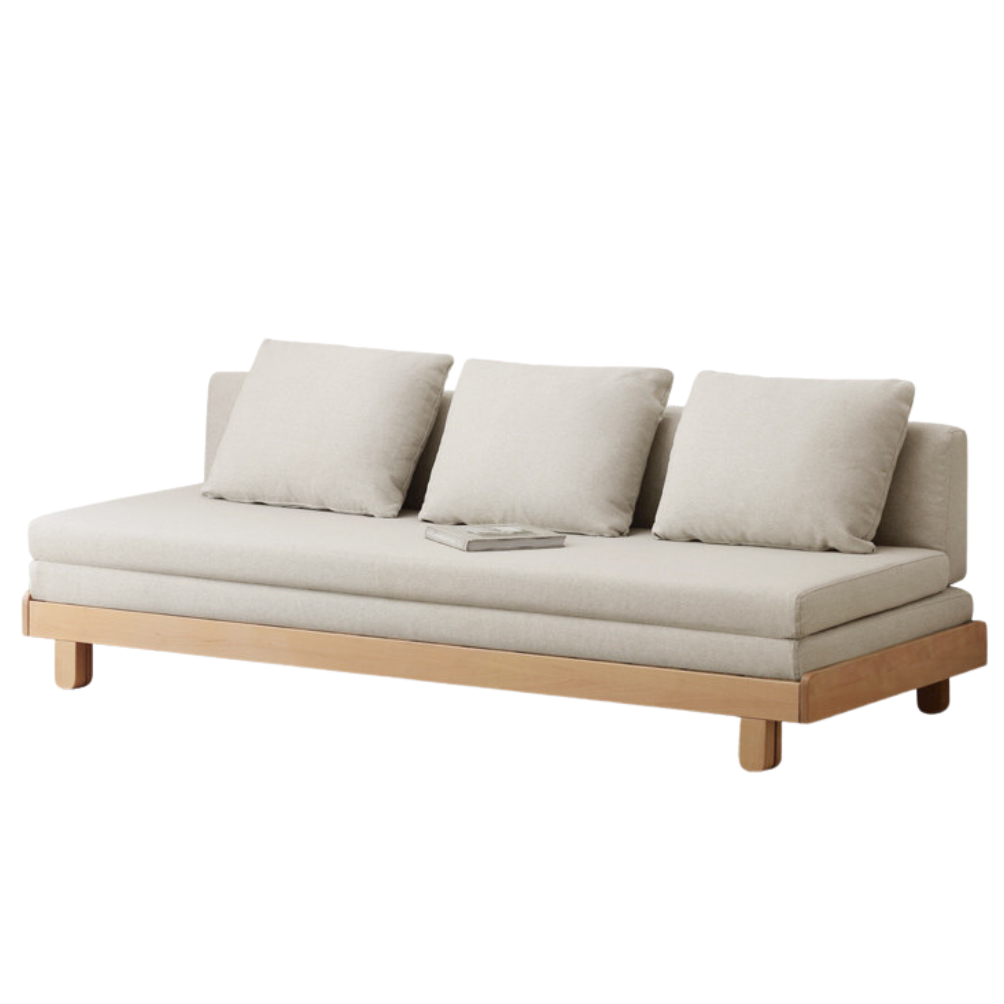 Oak, Beech Solid Wood Sofa Bed.