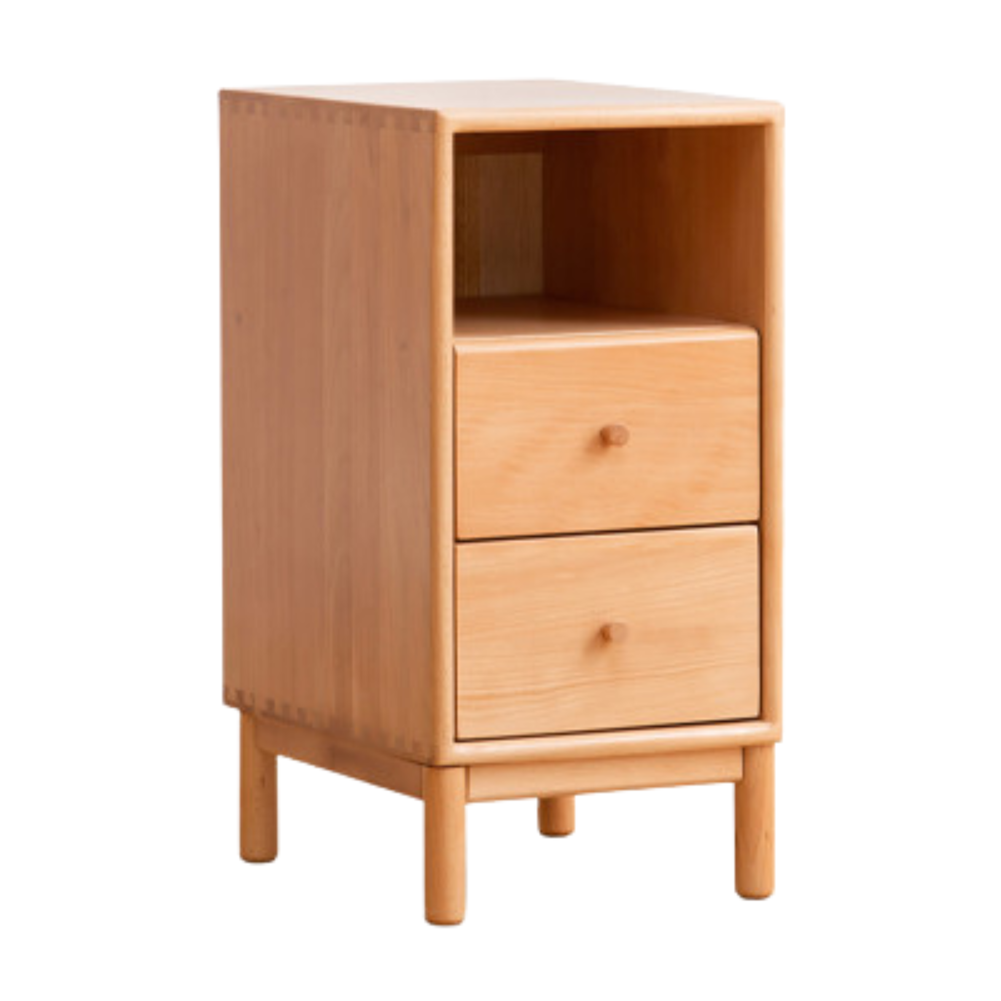 European Beech Solid Wood Storage Side Cabinet Combination