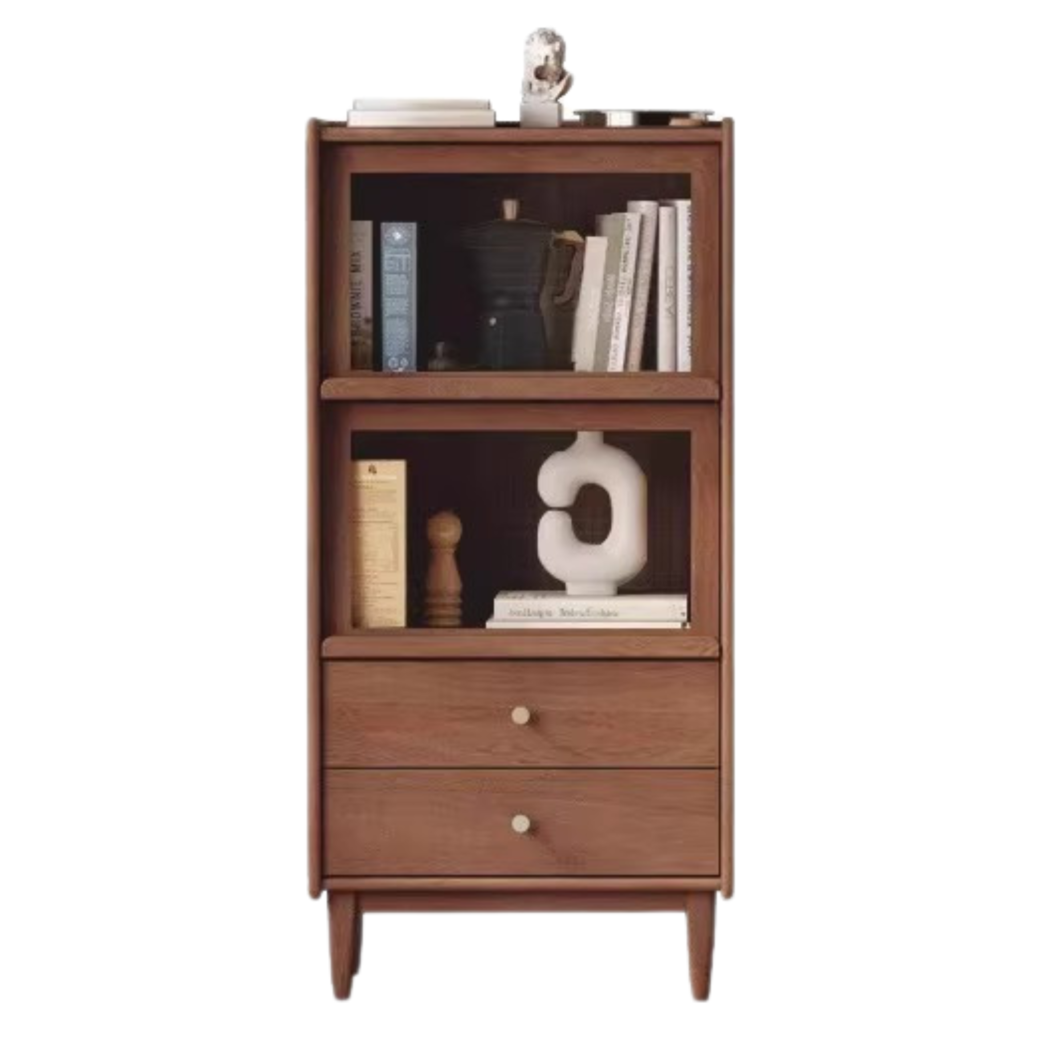 Cherry Wood, Oak, Poplar Solid Wood Side Cabinet Flip Door, LED light