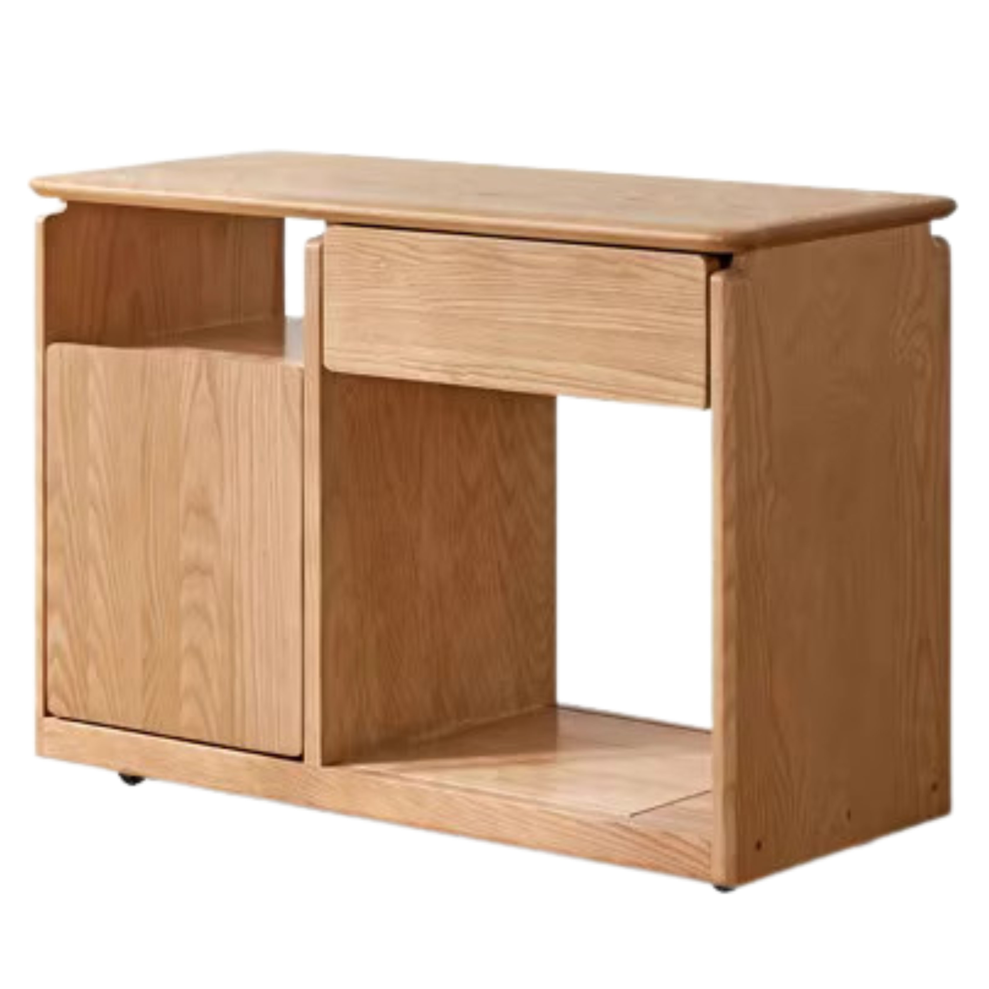 Black Walnut, Oak, Ash Solid Wood Side Cabinet