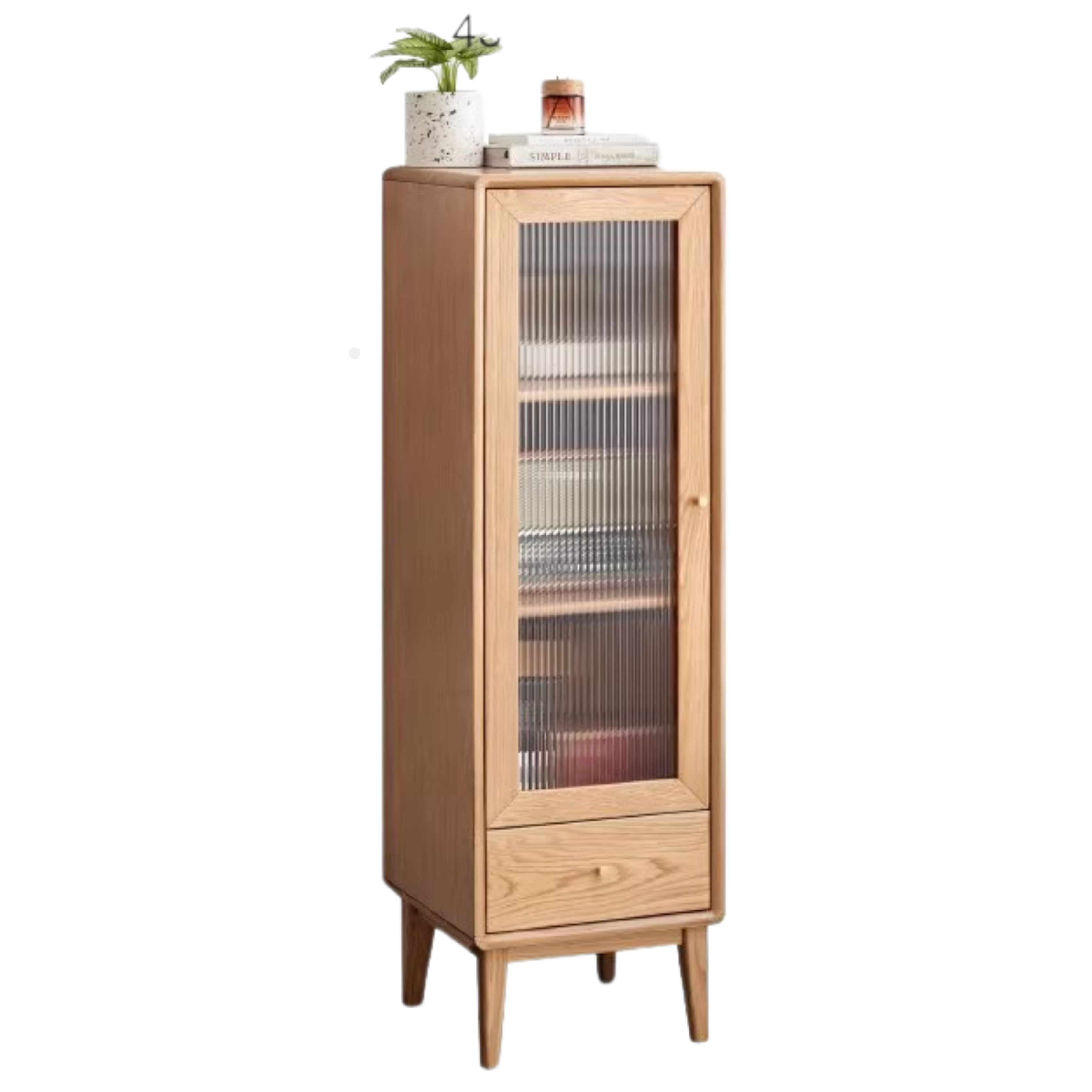 Oak, Ash Solid Wood Side Cabinet