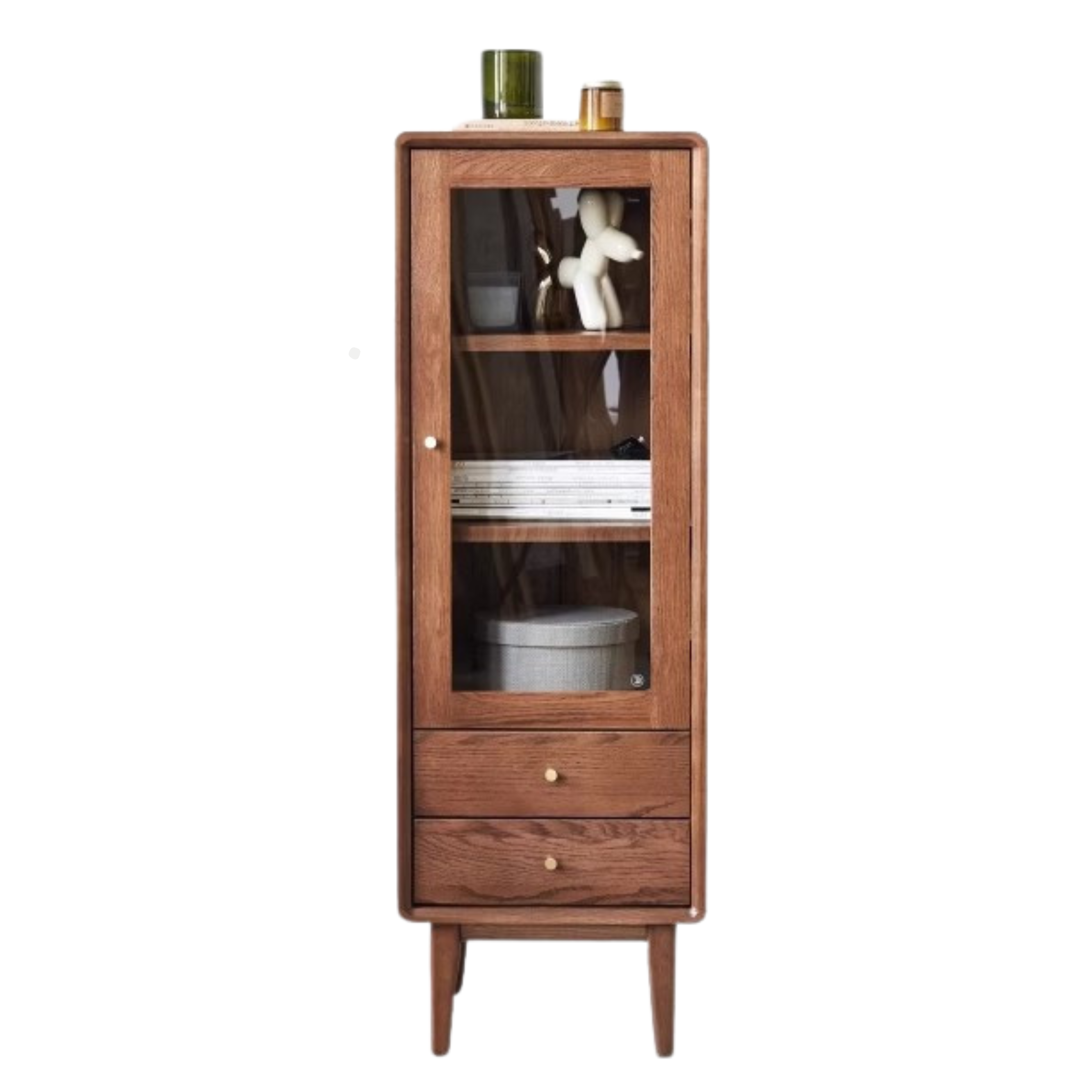 Oak, Beech Solid Wood Nordic Side Cabinet