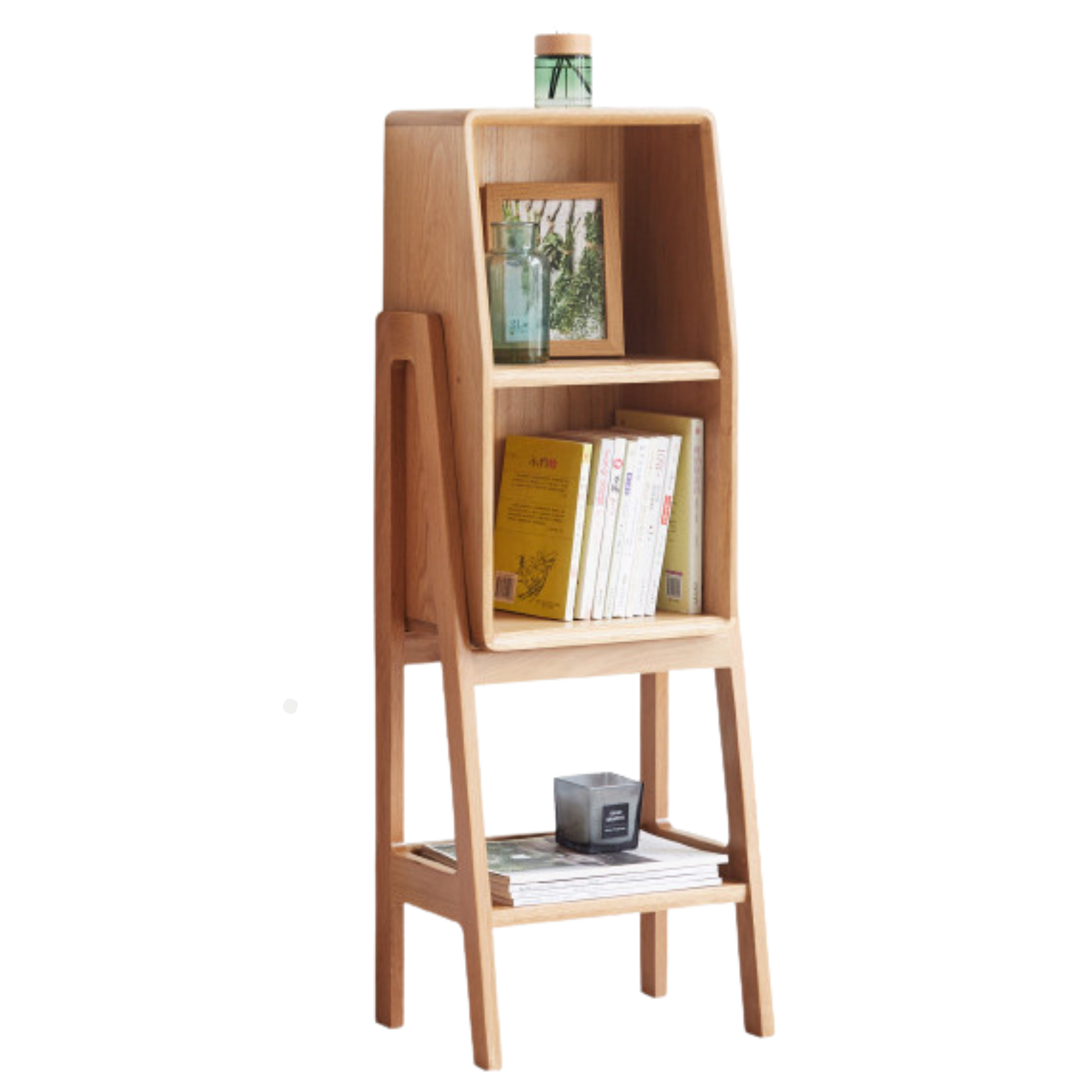 Oak Solid Wood Side Cabinet Combination.