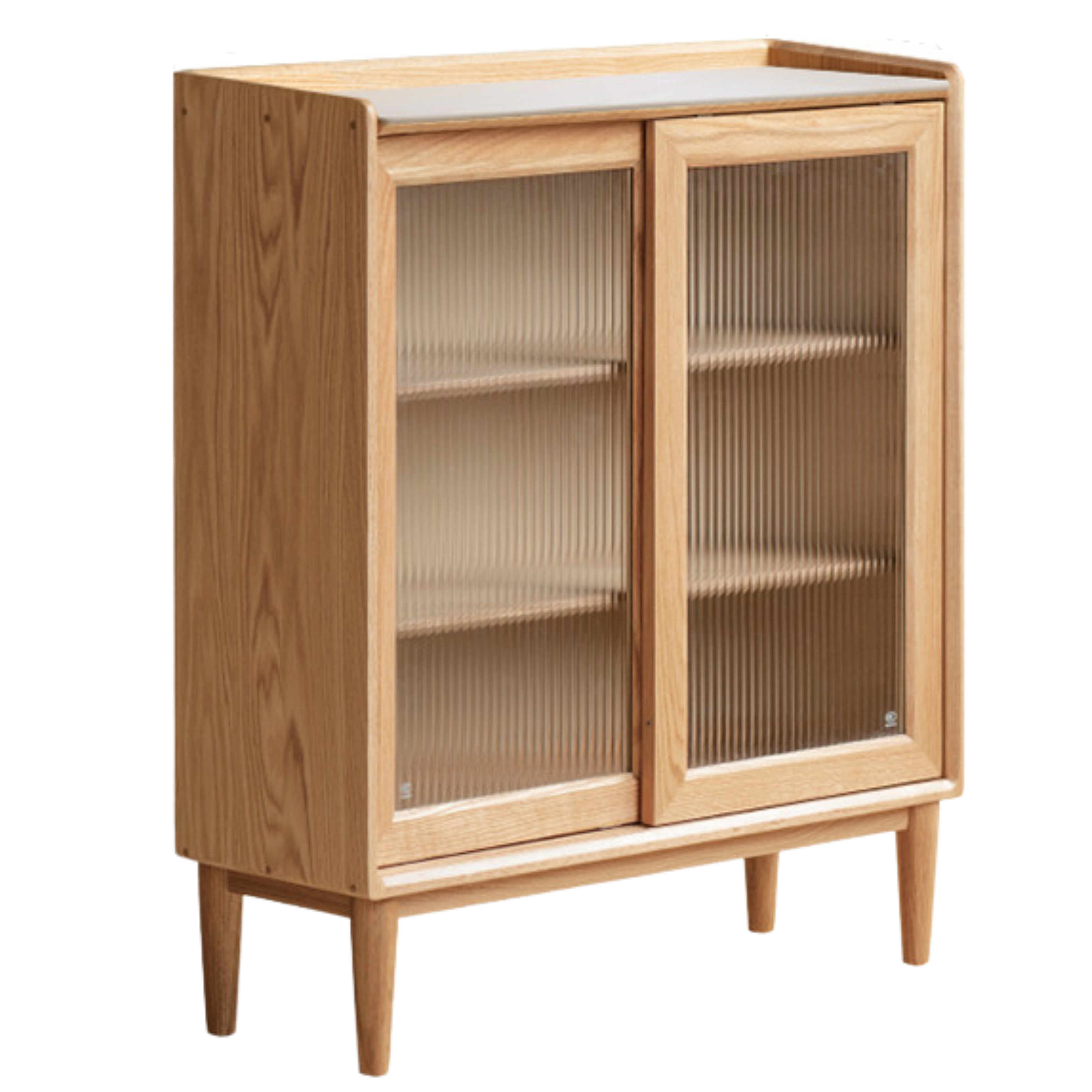 Oak Solid Wood Sideboard Slide Door