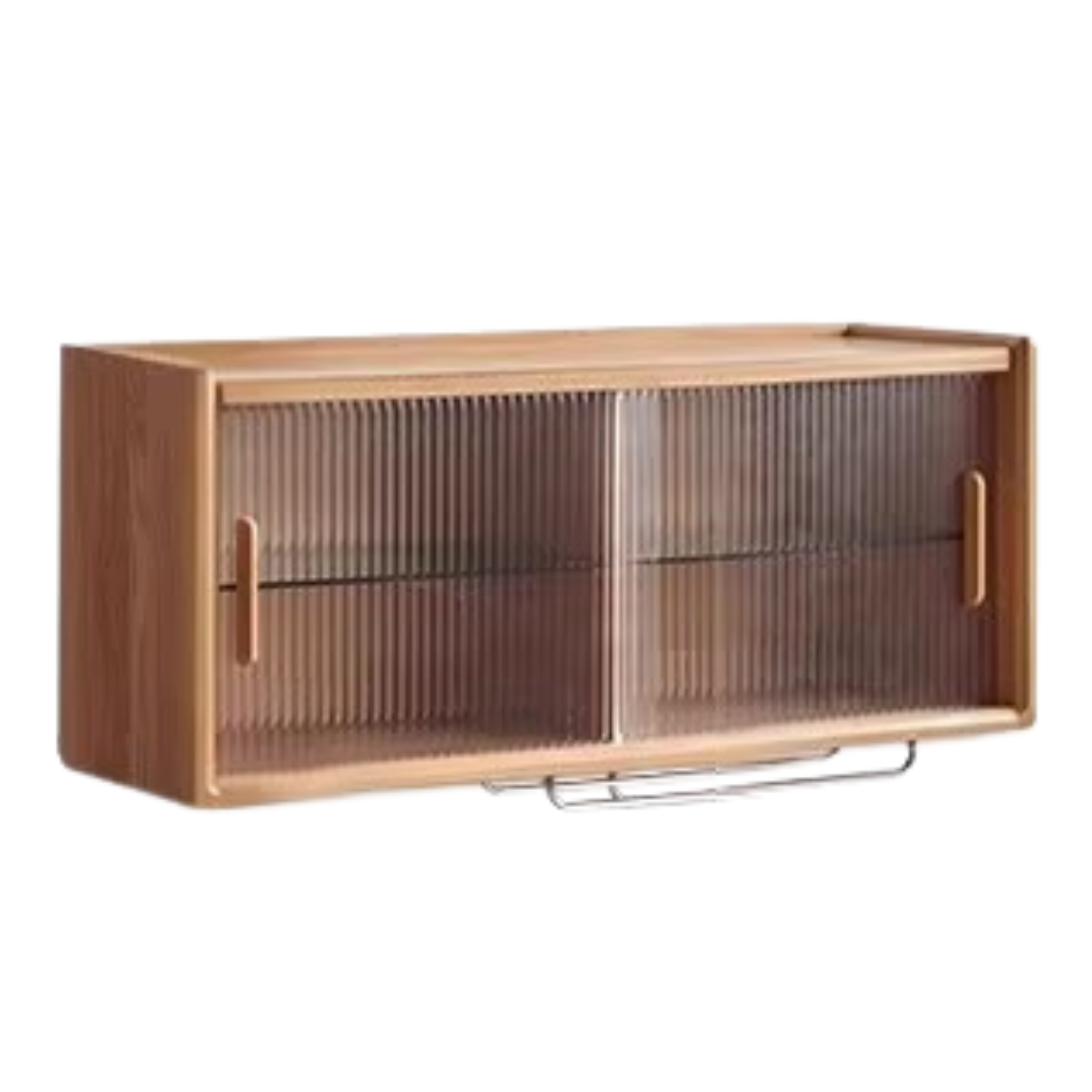 Oak Solid Wood, Solid Rubberwood Wall-Mounted Sideboard Cabinet Locker