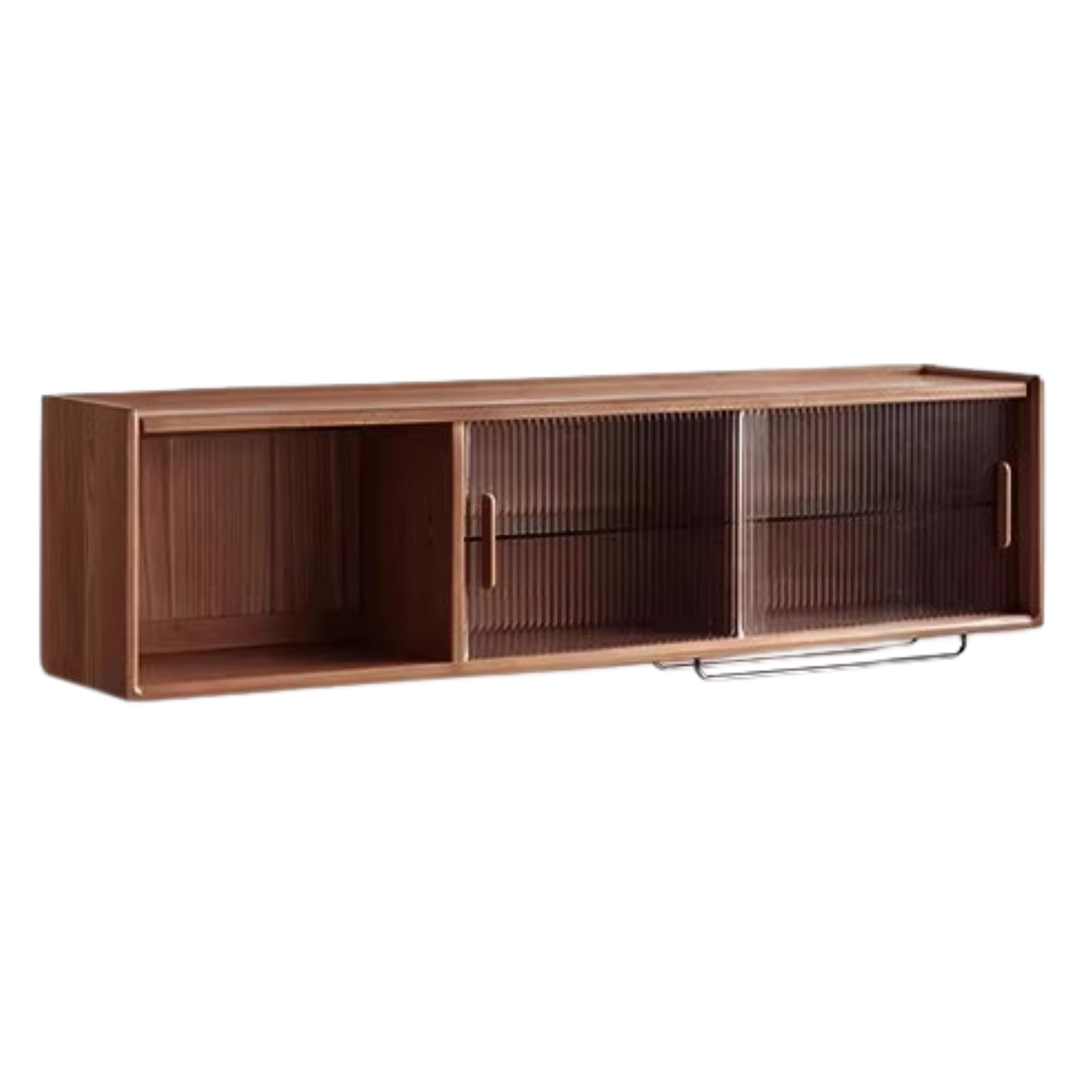 Oak Solid Wood, Solid Rubberwood Wall-Mounted Sideboard Cabinet Locker
