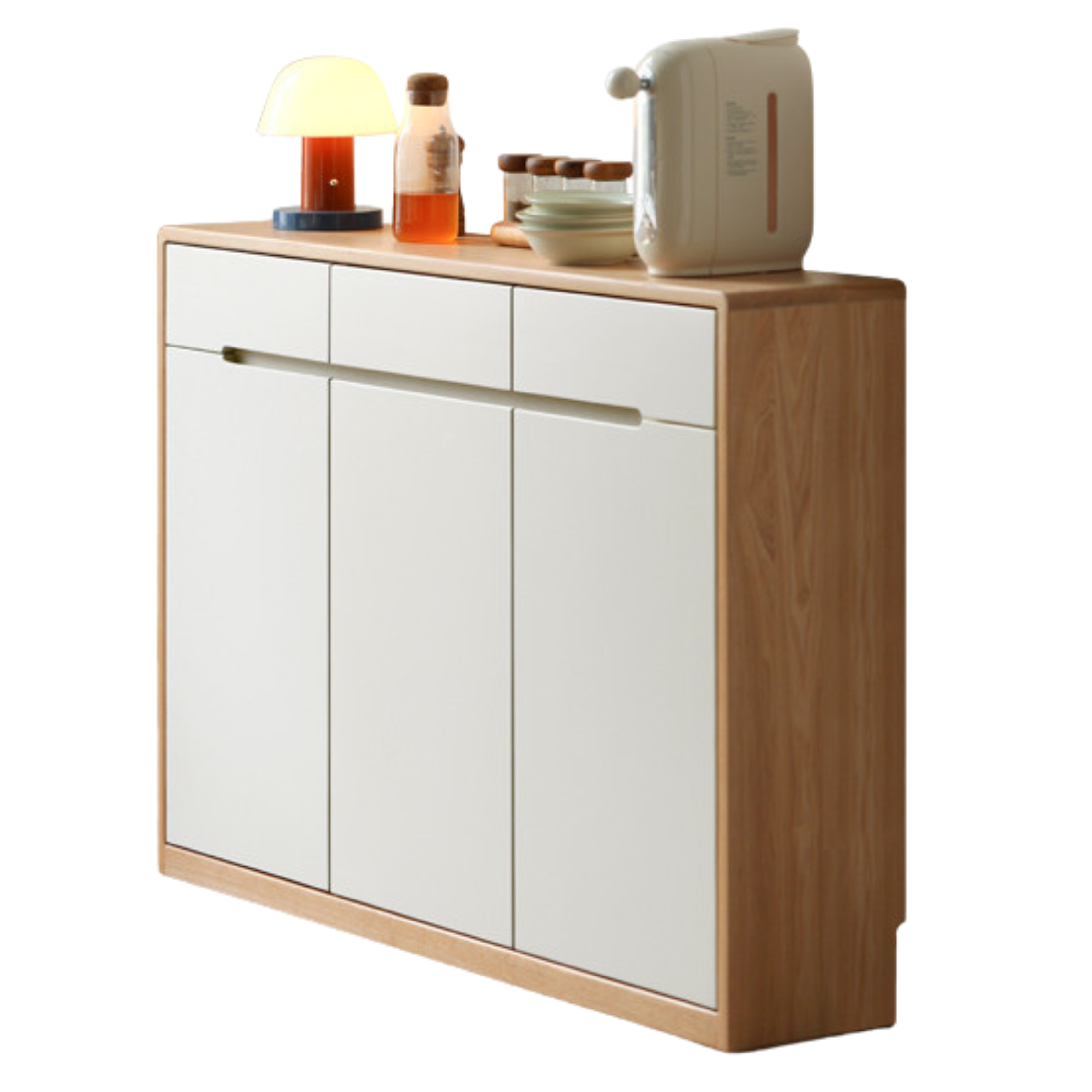 Oak Solid Wood Ultra-thin Sideboard