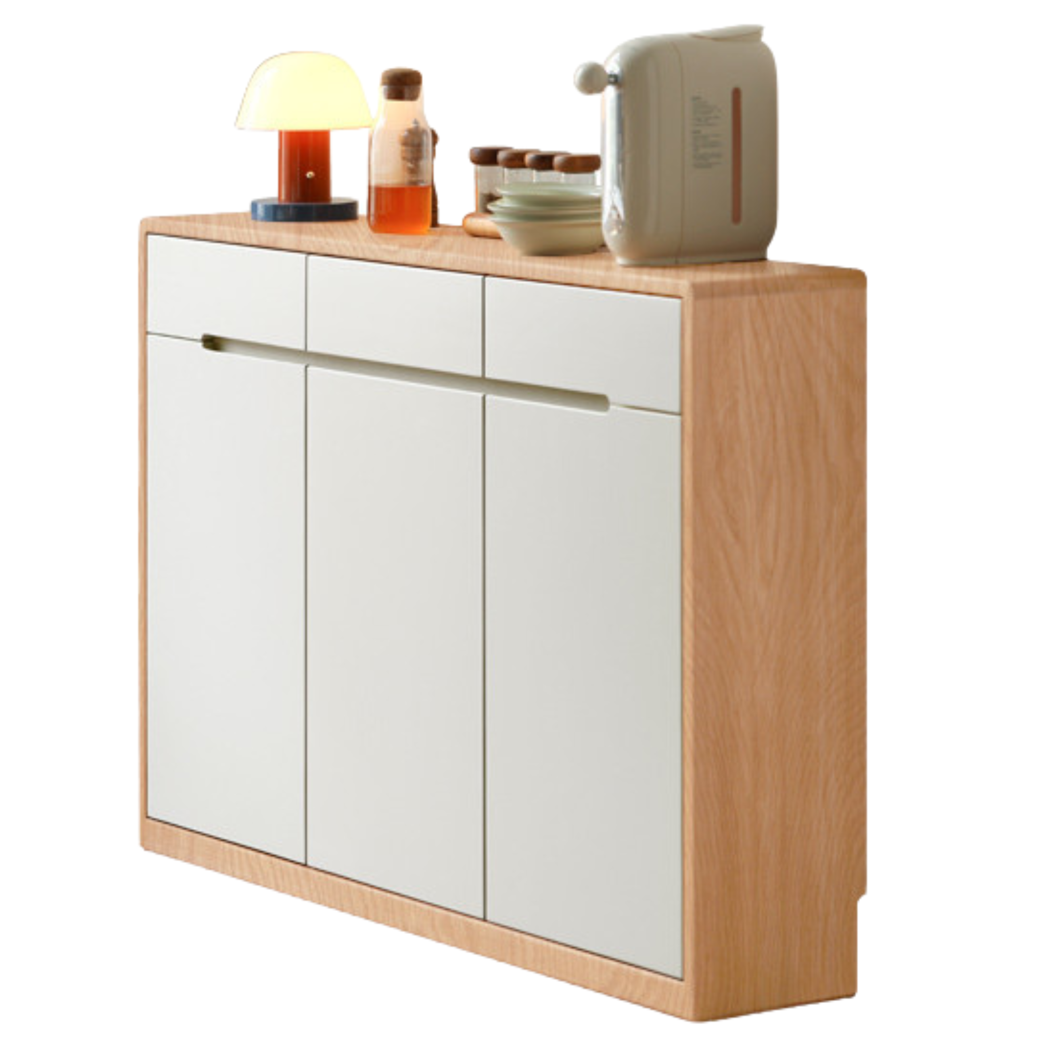 Oak Solid Wood Ultra-thin Sideboard