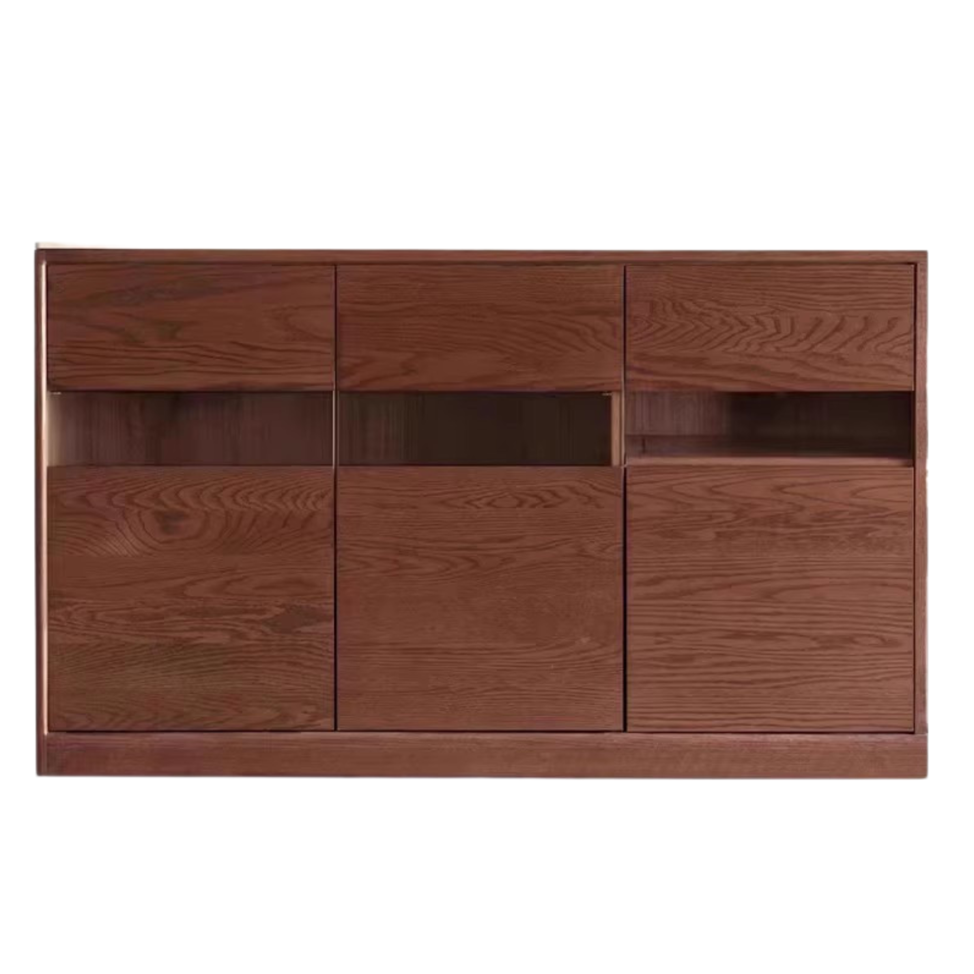 Oak, Ash Solid Wood Nordic Sideboard Slate Top
