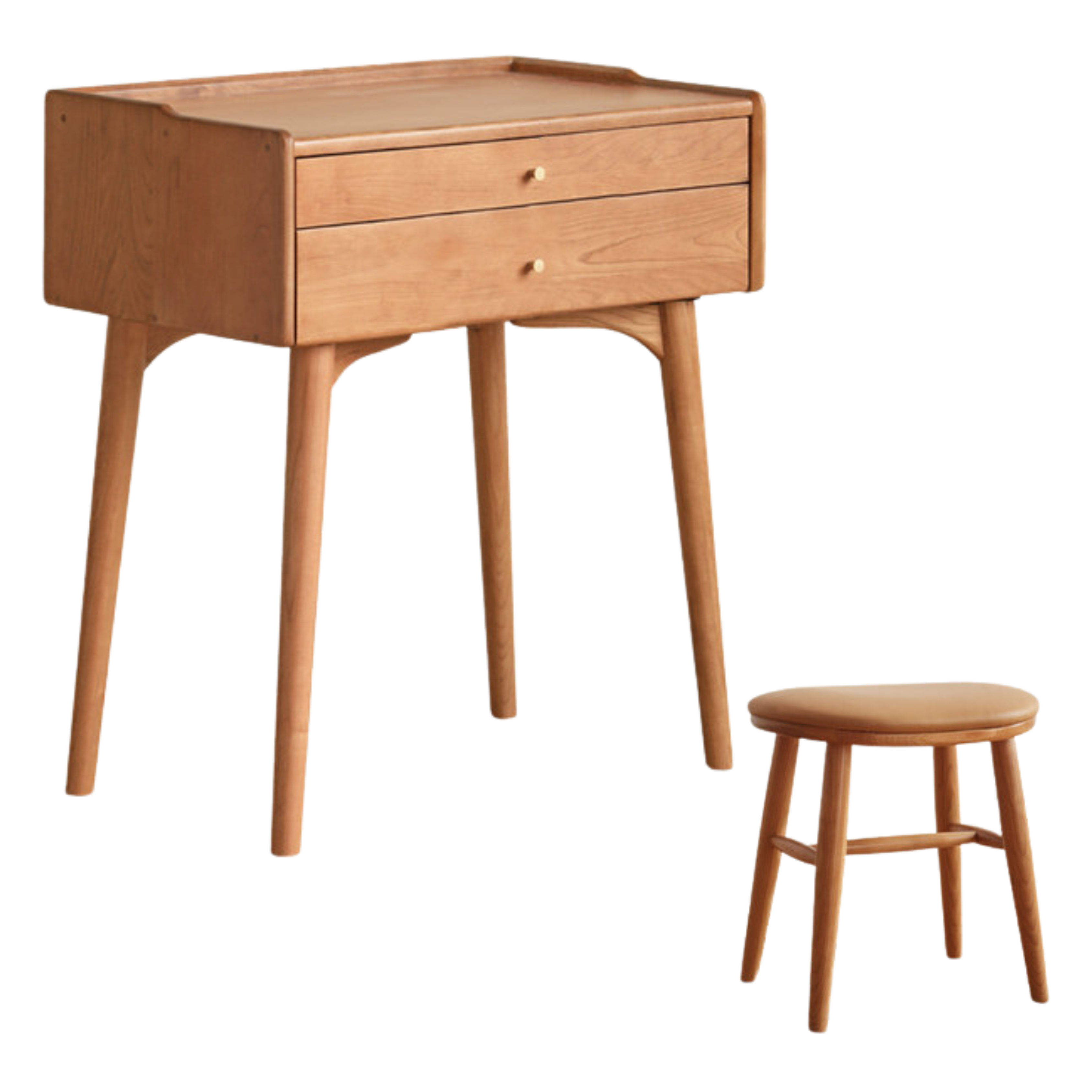 Cherry Solid Wood Small Dressing Table.