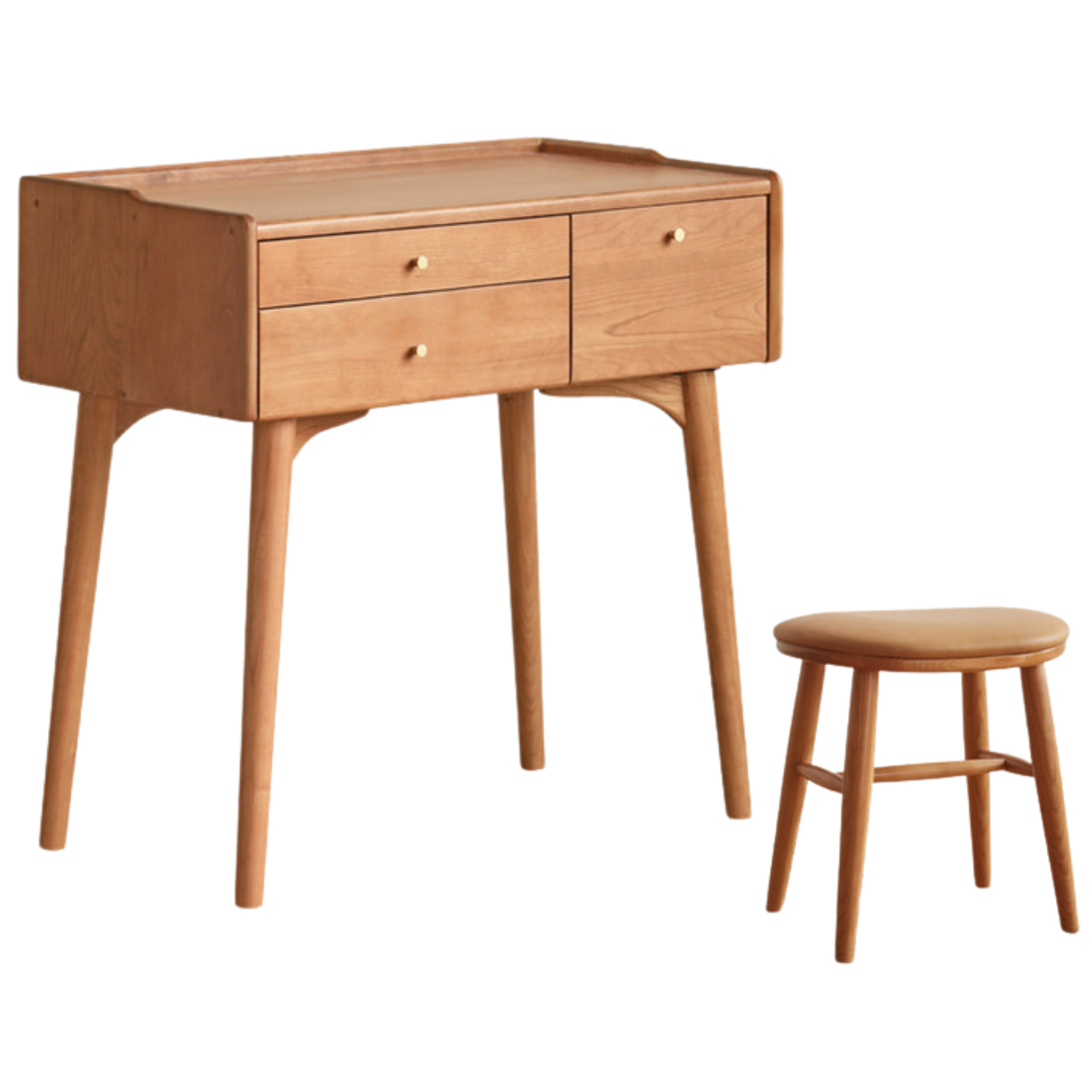 Cherry Solid Wood Small Dressing Table.