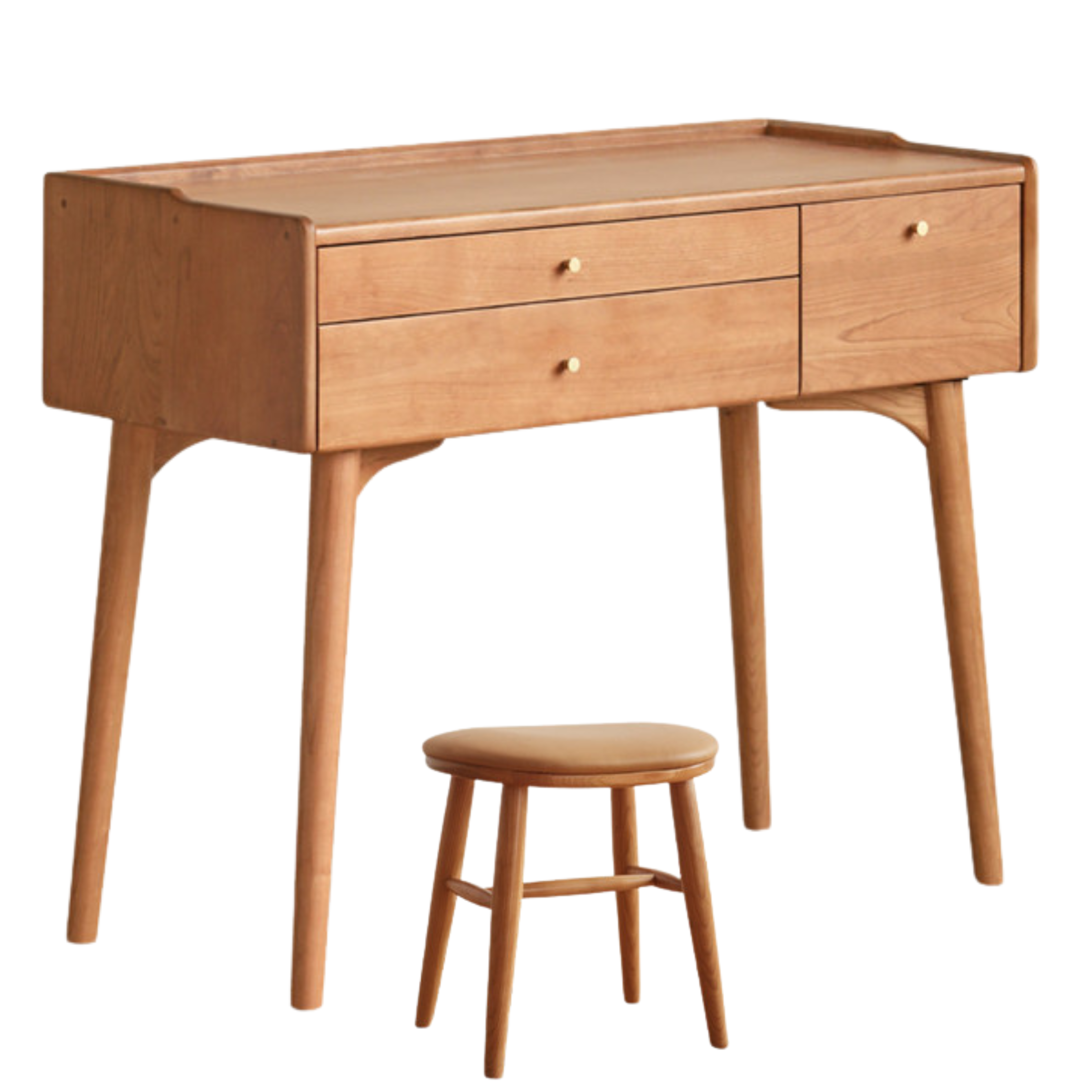 Cherry Solid Wood Small Dressing Table.
