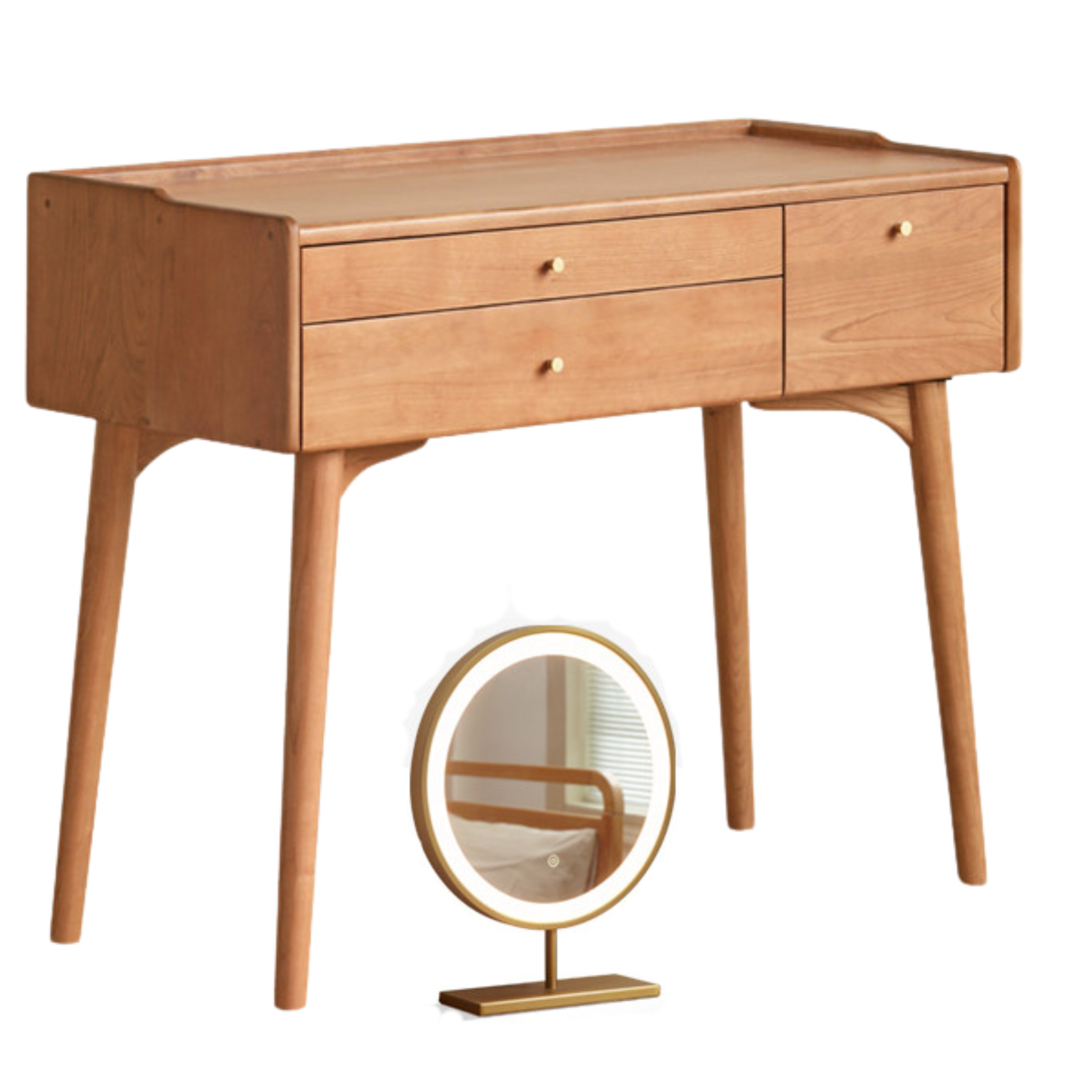 Cherry Solid Wood Small Dressing Table.