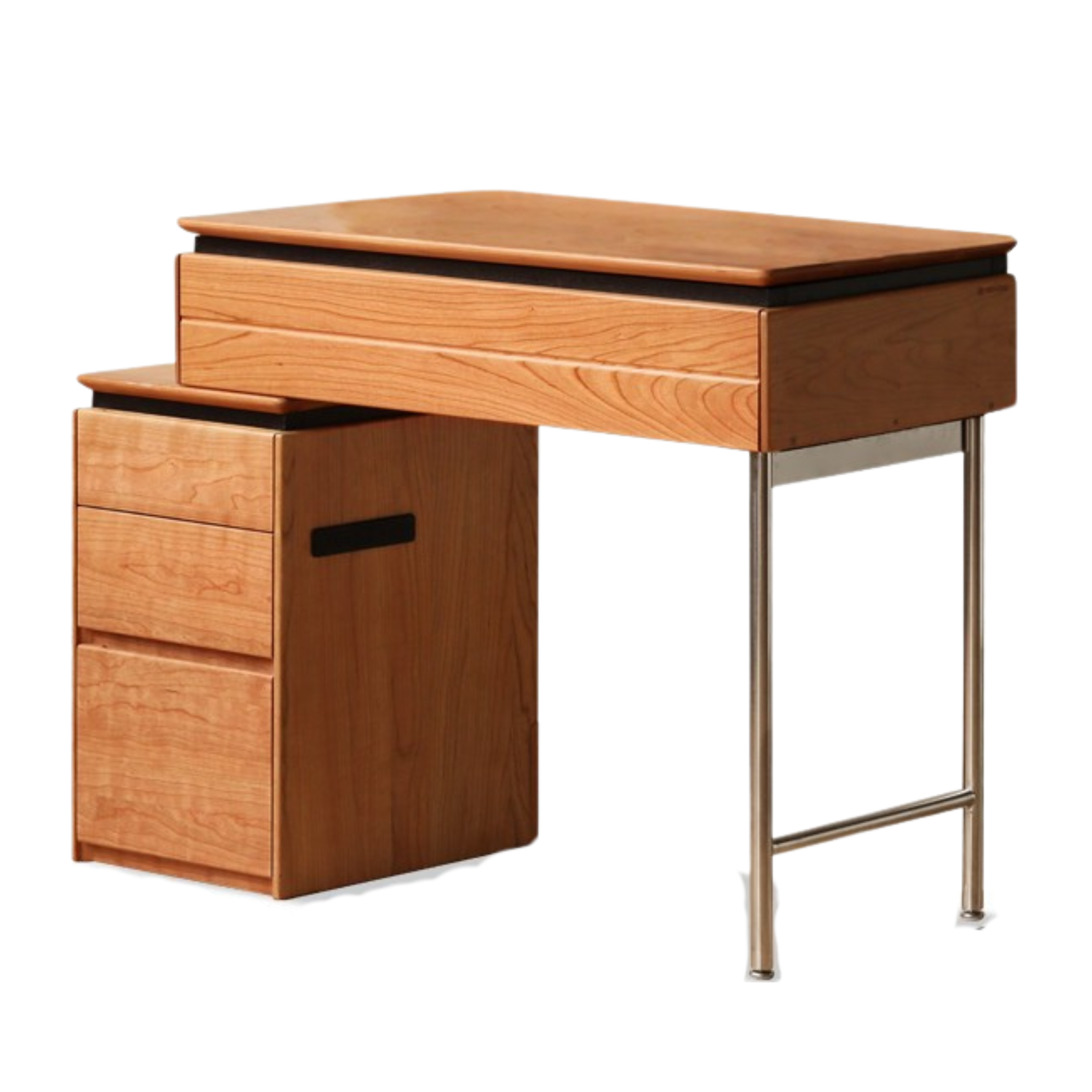 Cherry Solid Wood Retractable Dressing Table.
