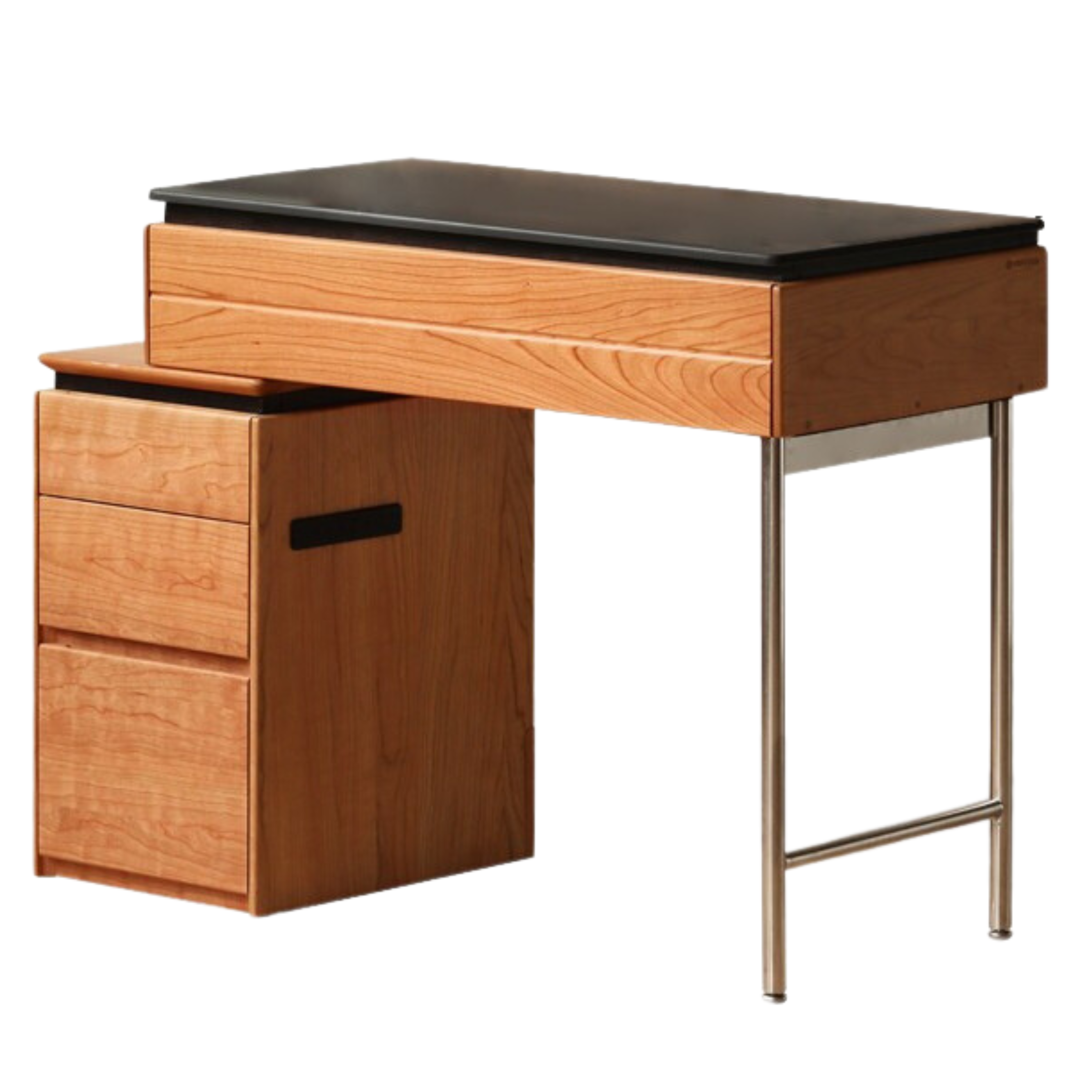 Cherry Solid Wood Retractable Dressing Table.