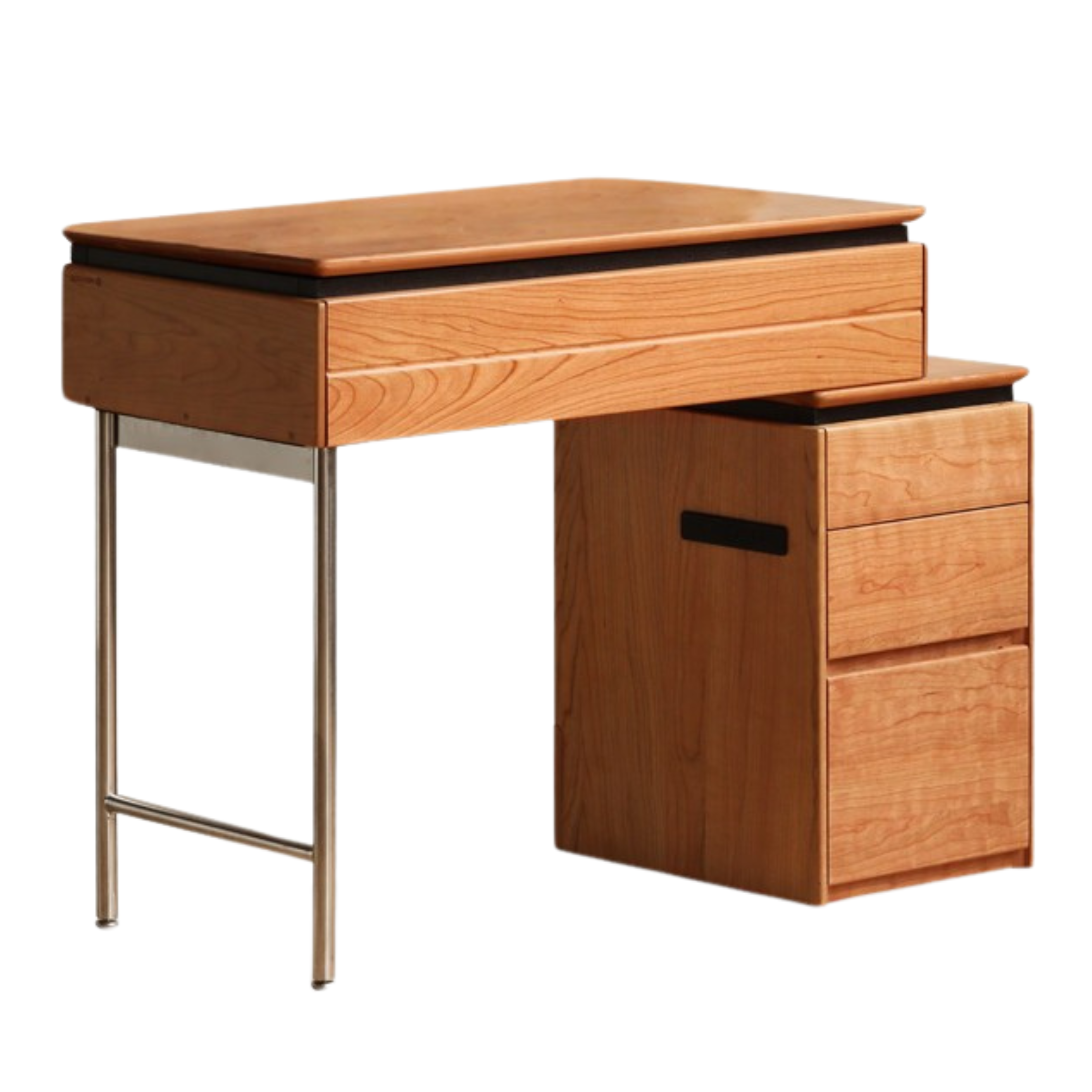 Cherry Solid Wood Retractable Dressing Table.