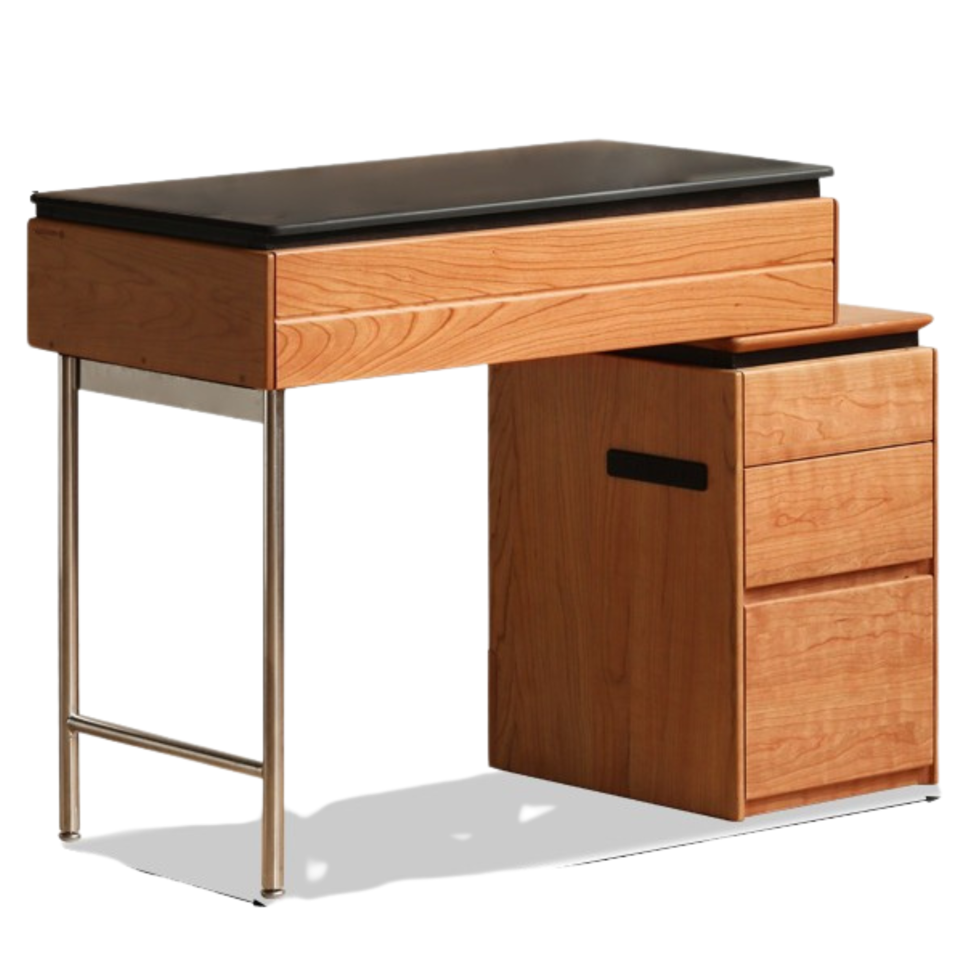 Cherry Solid Wood Retractable Dressing Table.