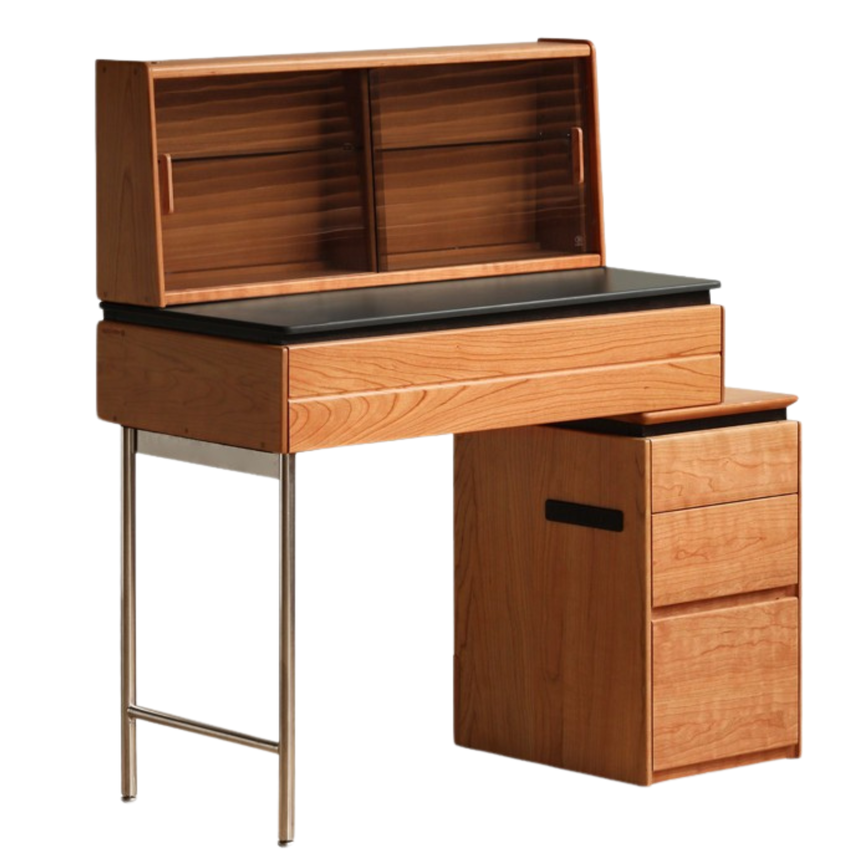 Cherry Solid Wood Retractable Dressing Table.