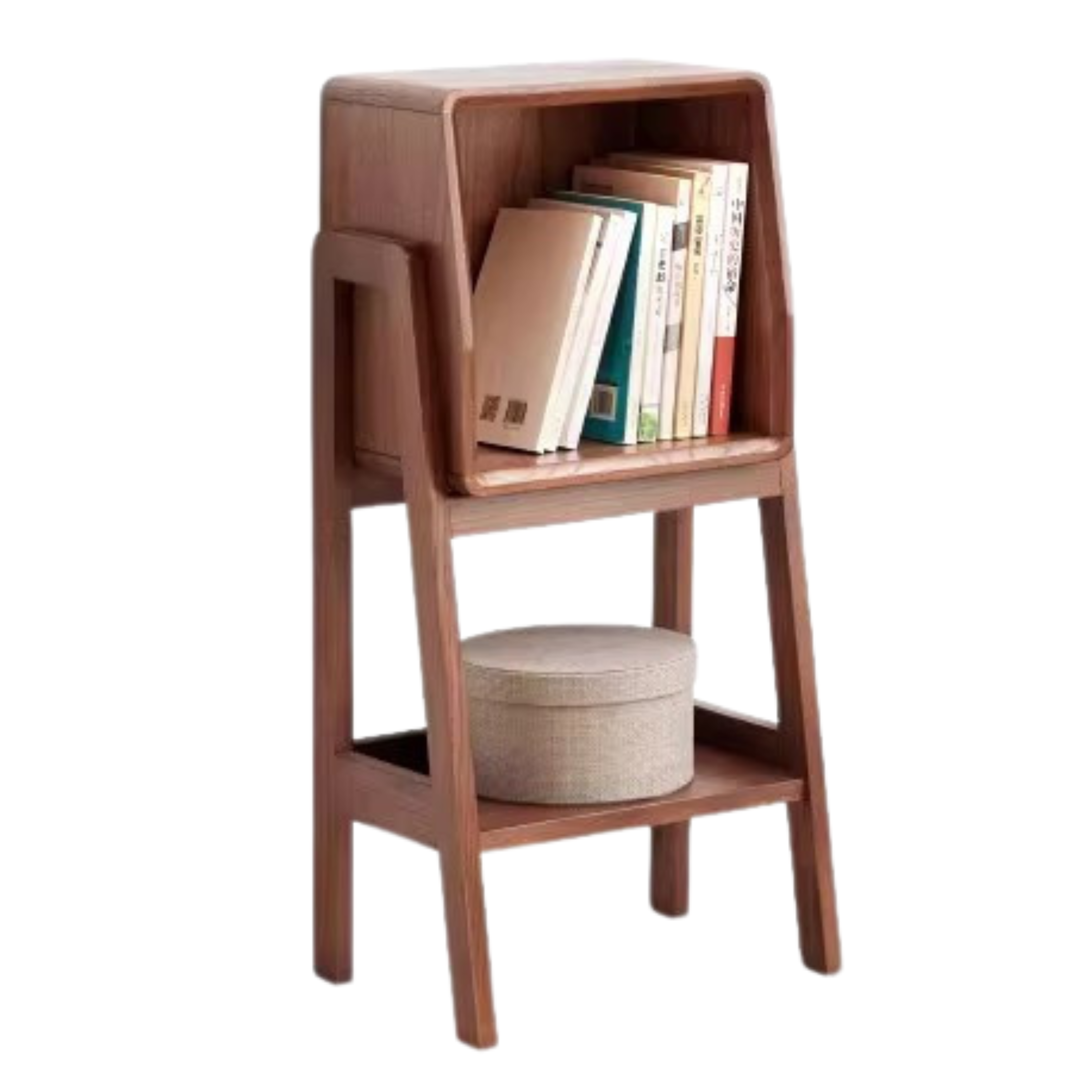 Oak Solid Wood Rack Nordic Side Cabinet.