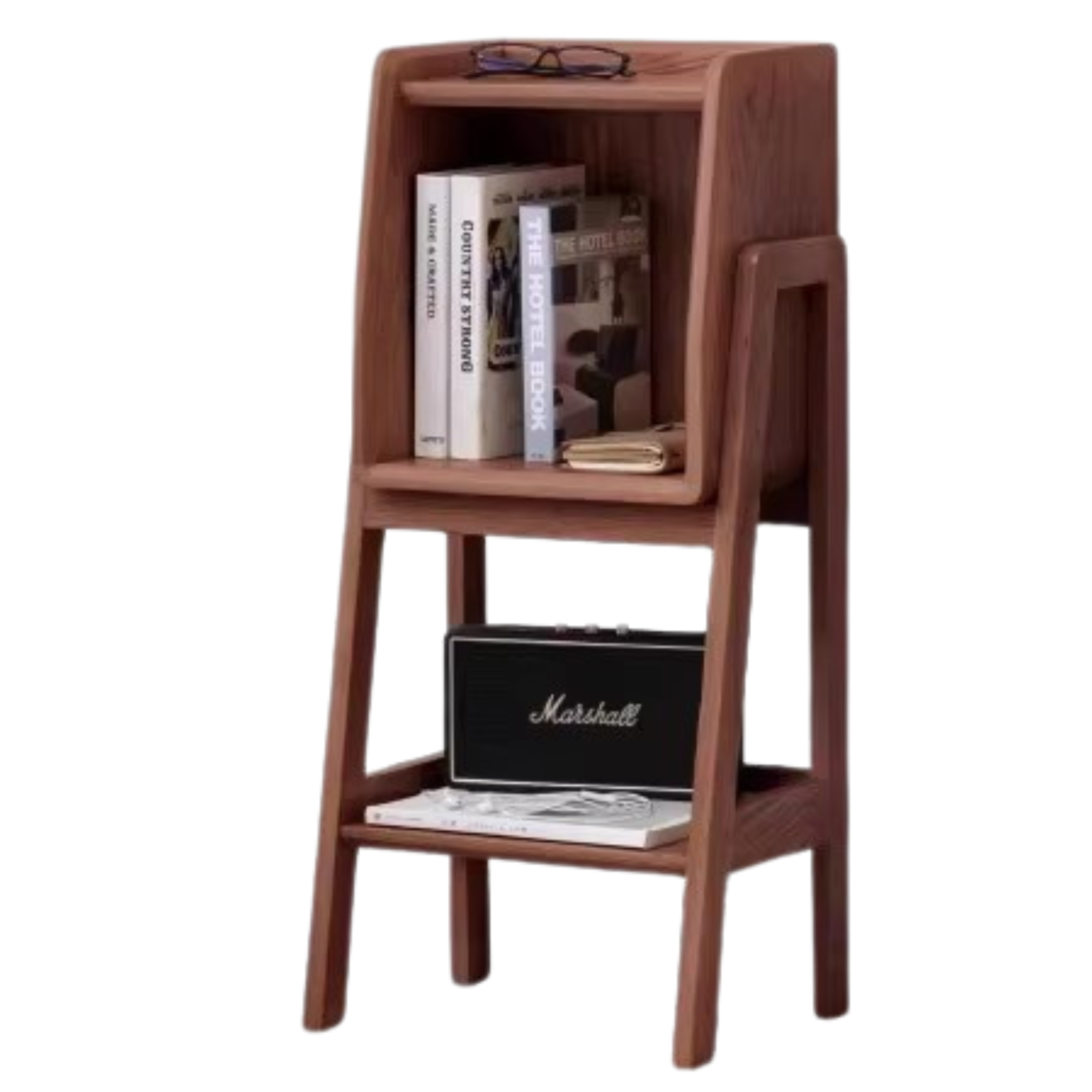 Oak Solid Wood Rack Nordic Side Cabinet.