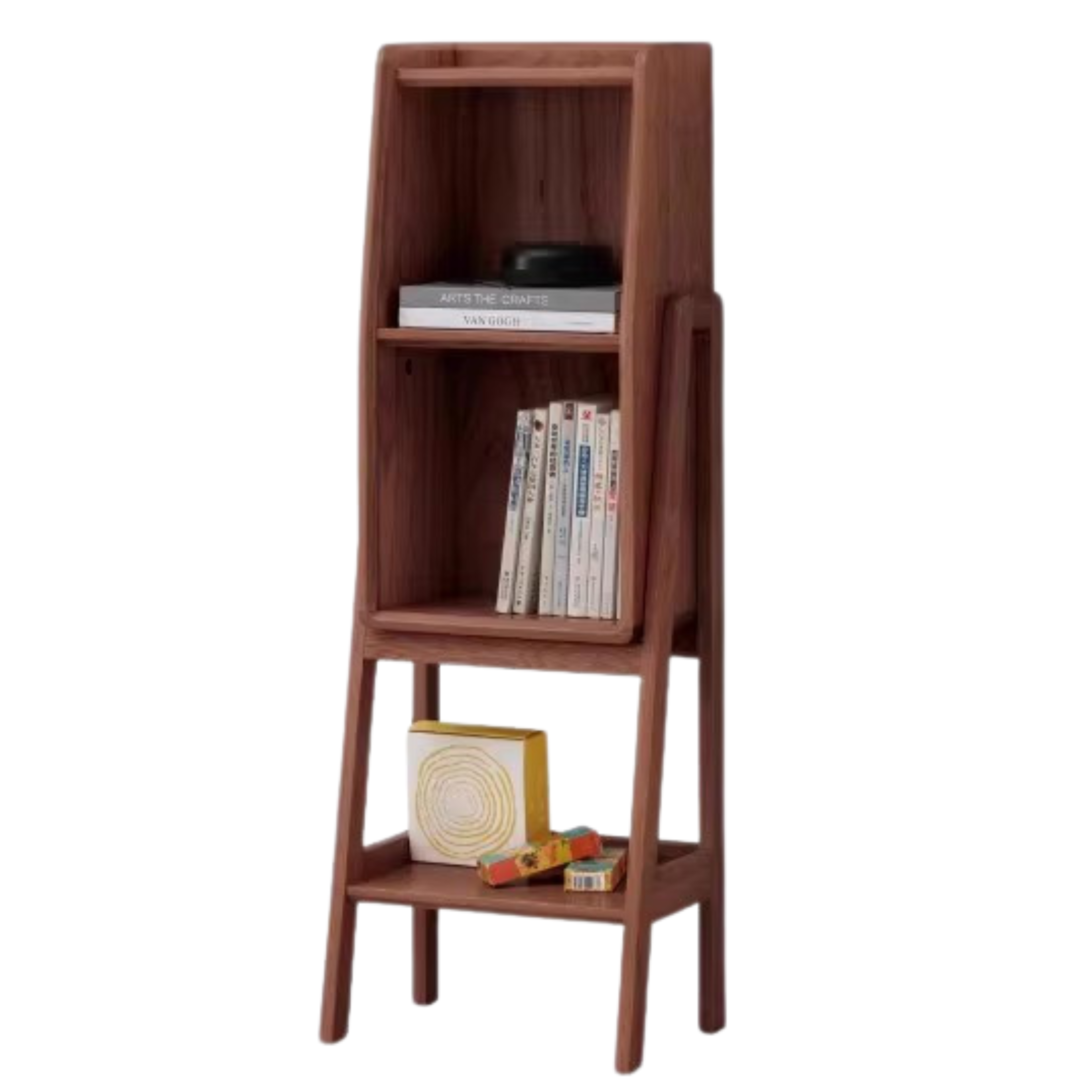 Oak Solid Wood Rack Nordic Side Cabinet.