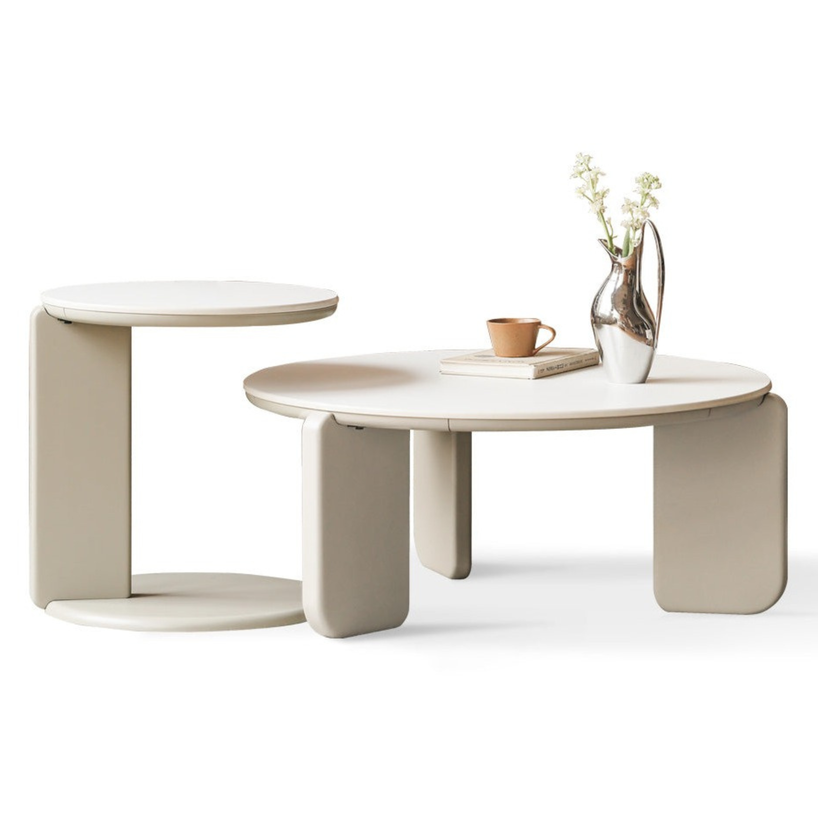 Oak, Ash, Poplar Solid Wood Slate Coffee Table