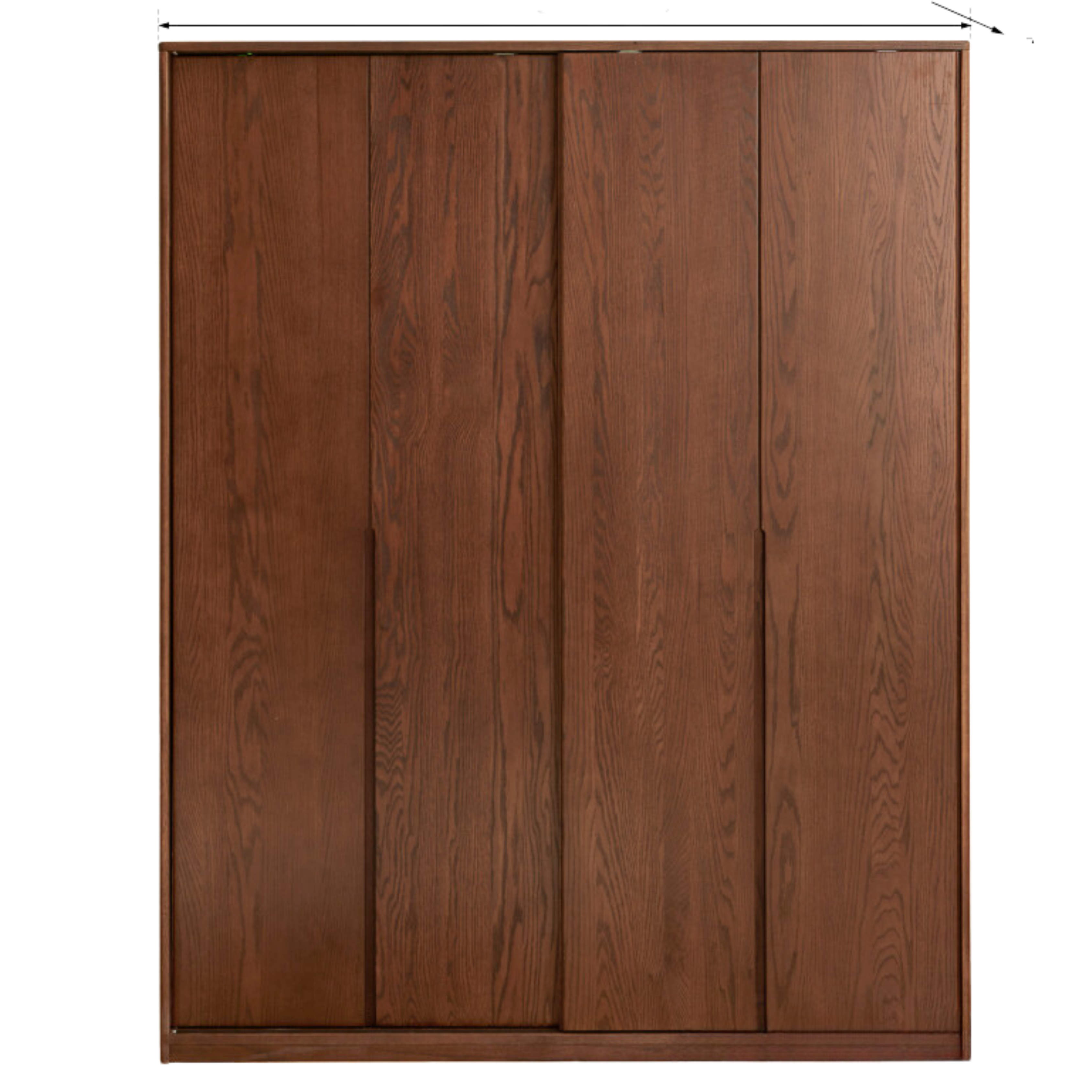 Oak Solid Wood Sliding Door Wardrobe.