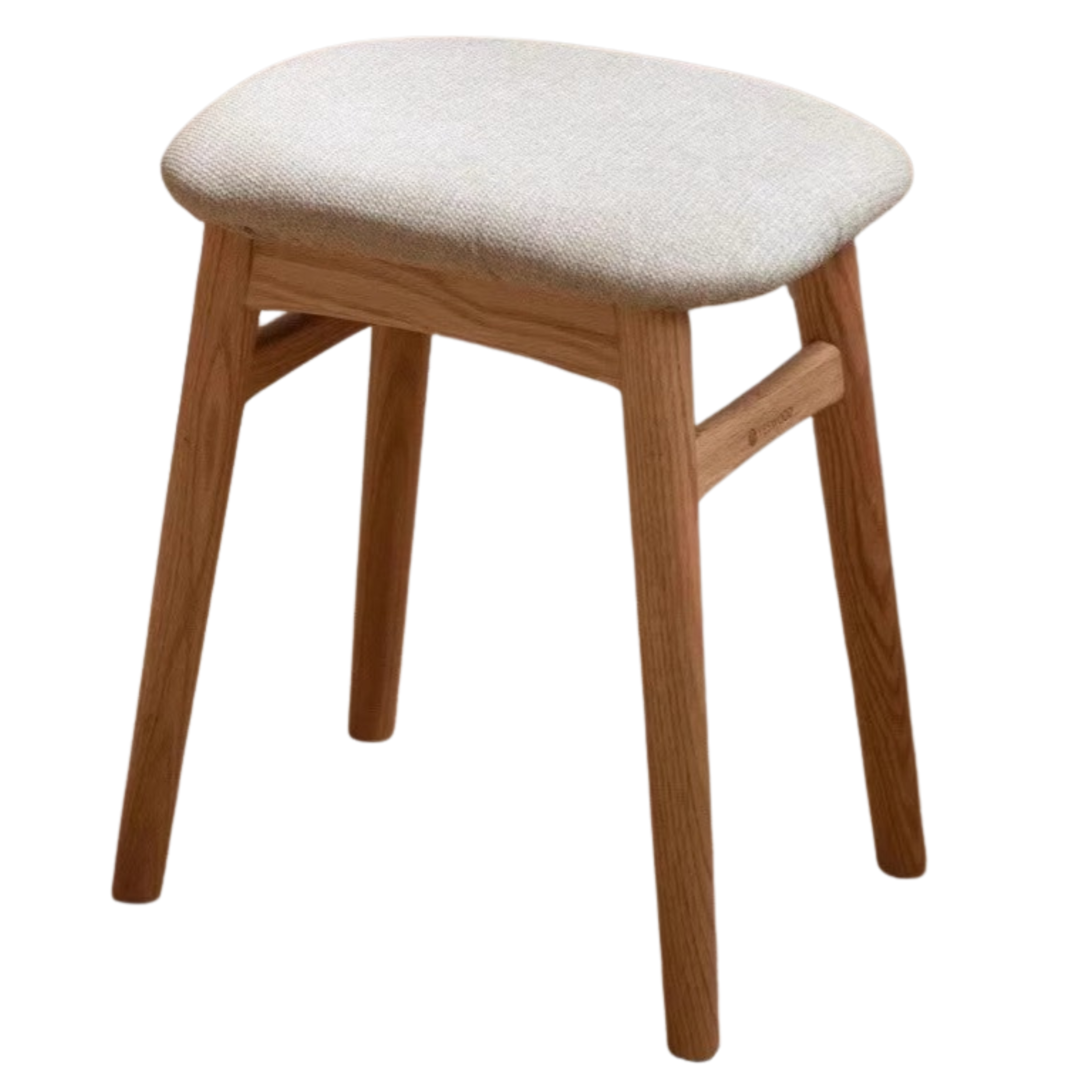 Oak Solid Wood Softpack Makeup Stool