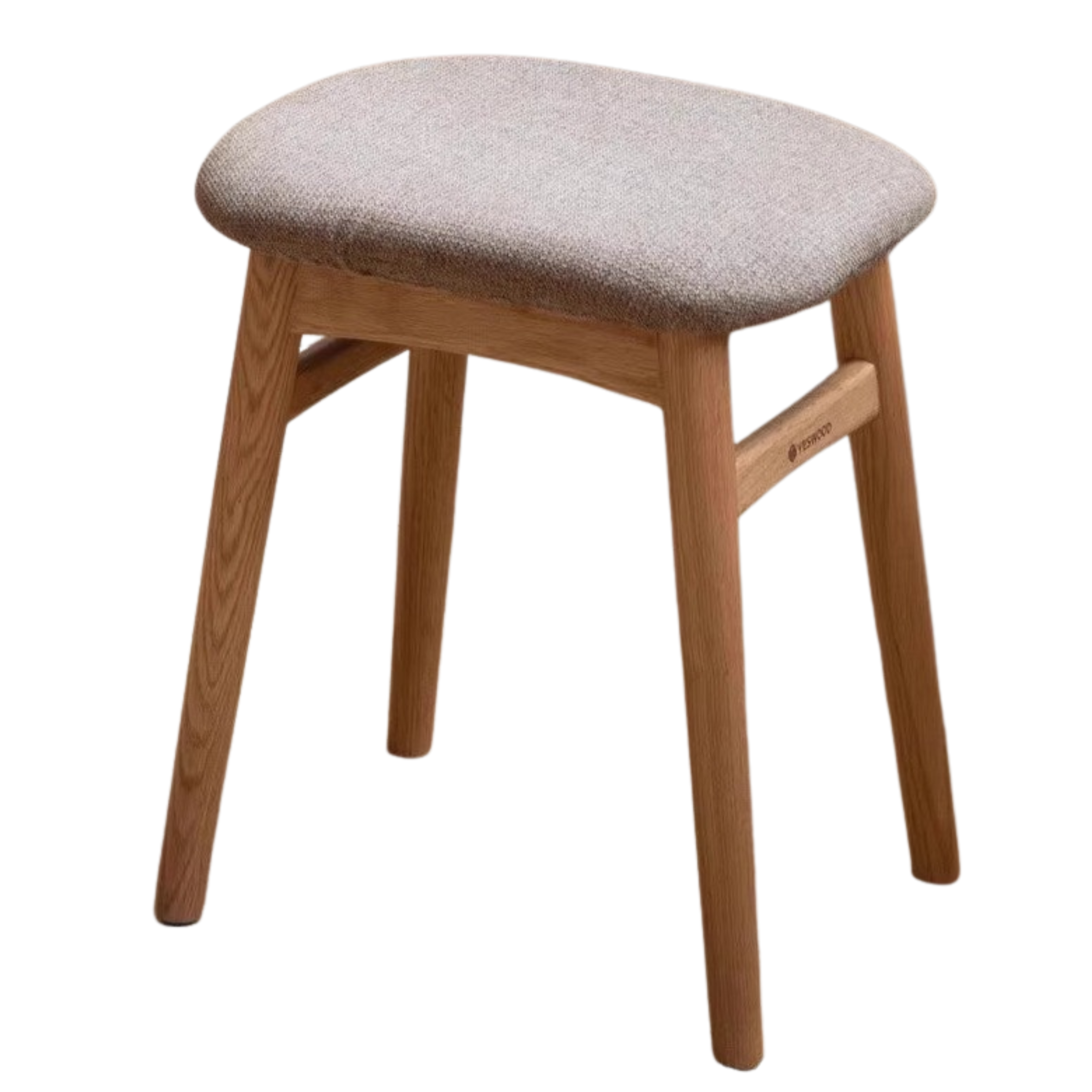 Oak Solid Wood Softpack Makeup Stool