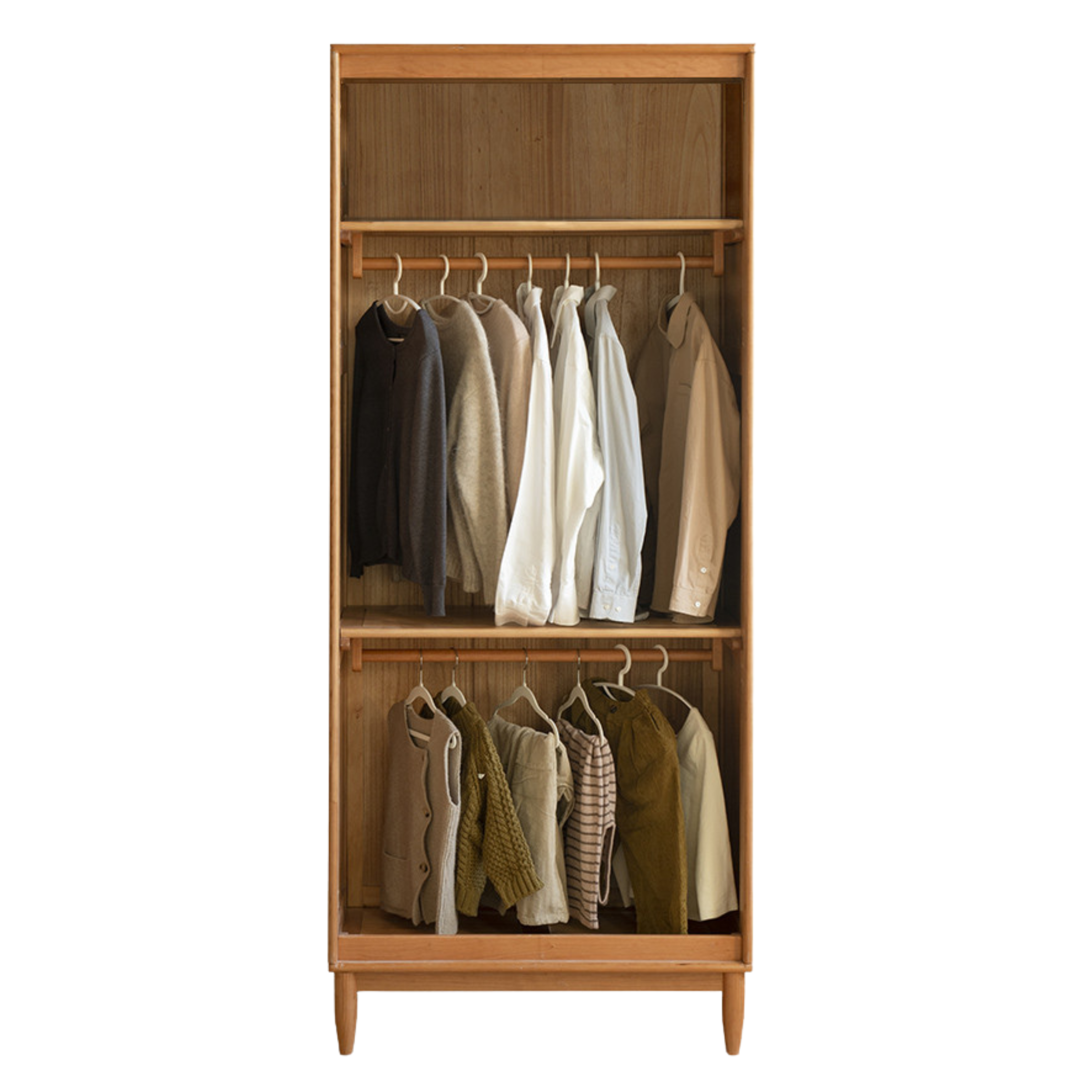 Cherry, Oak Solid Wood Fascinating Wardrobe.
