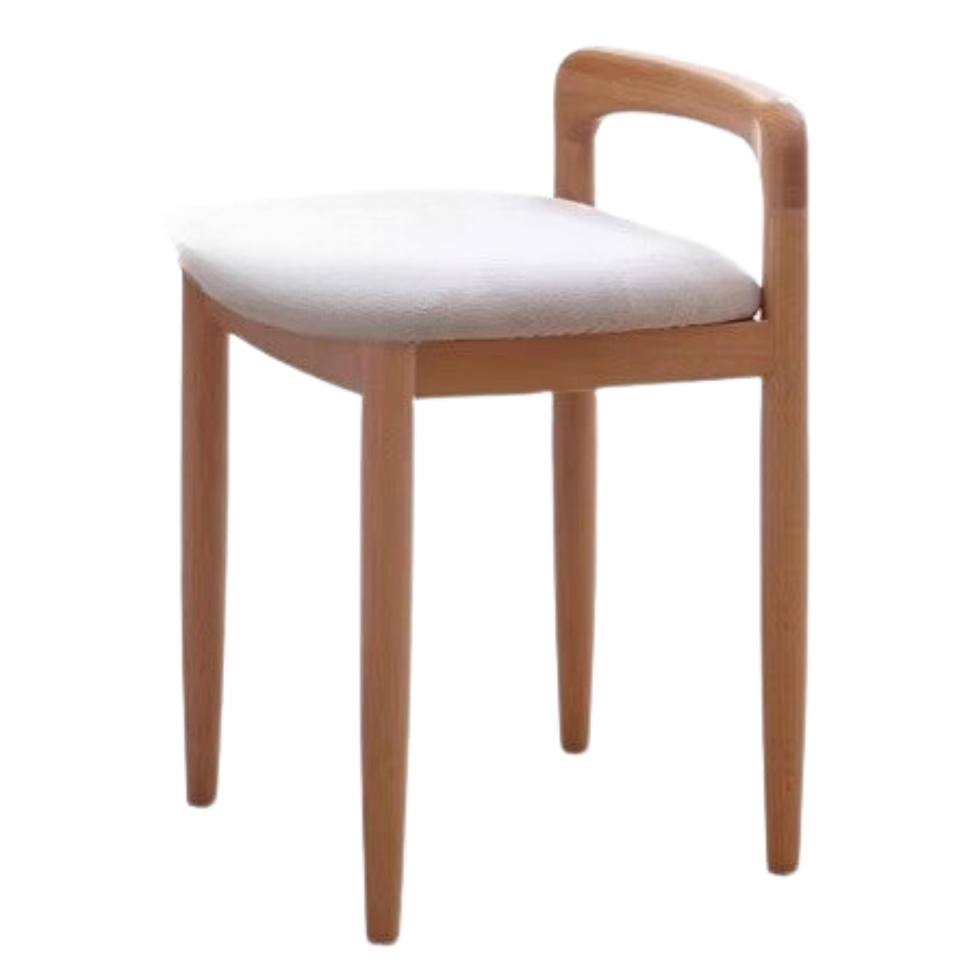 Beech solid wood makeup stool: