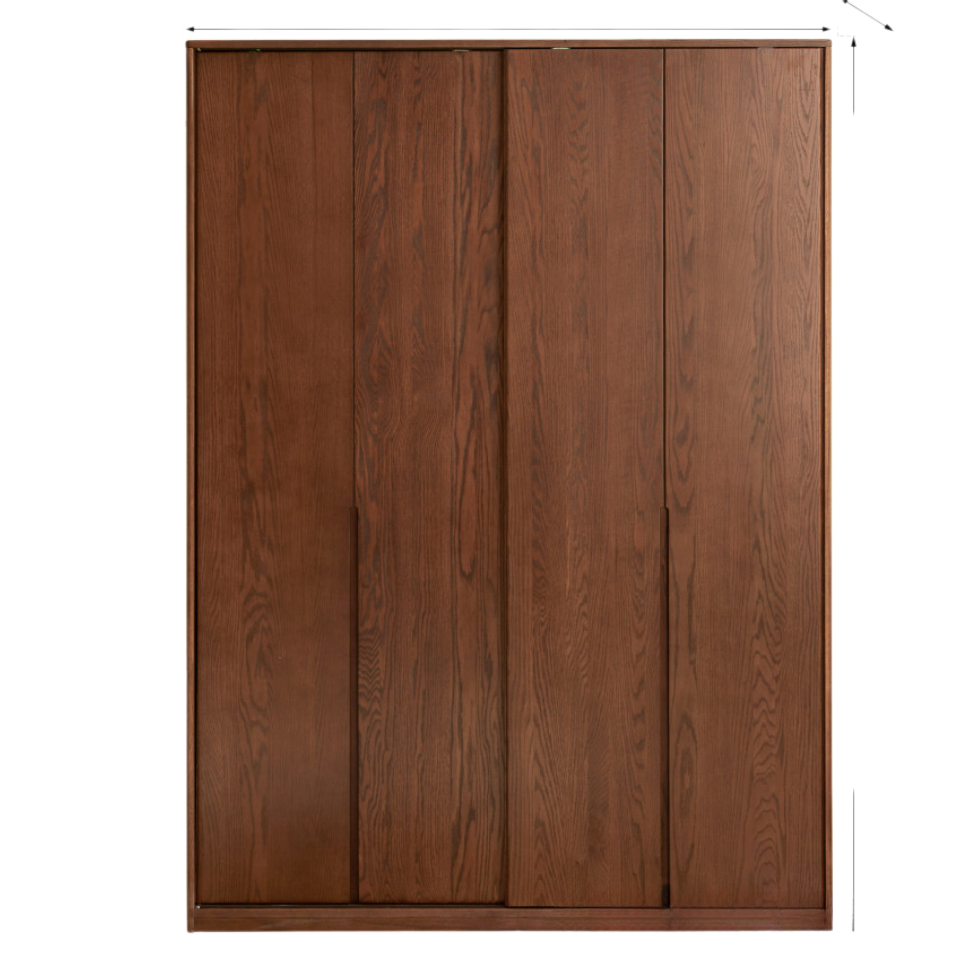Oak Solid Wood Sliding Door Wardrobe.