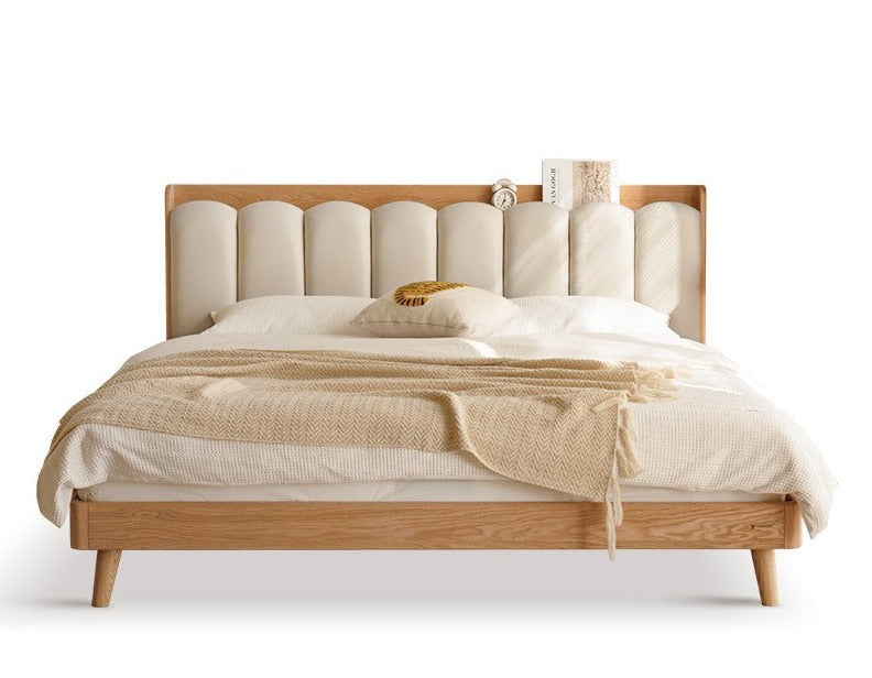 Beech, Oak Solid Wood Soft-Packe, Piano Key Bed