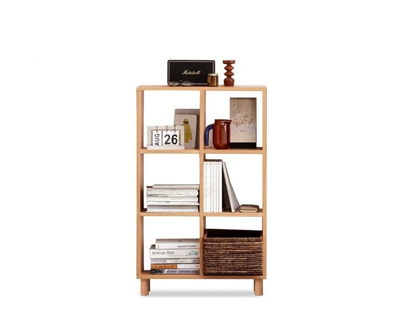 Beech, Oak Solid Wood Bookshelf Bookcase Free Combination
