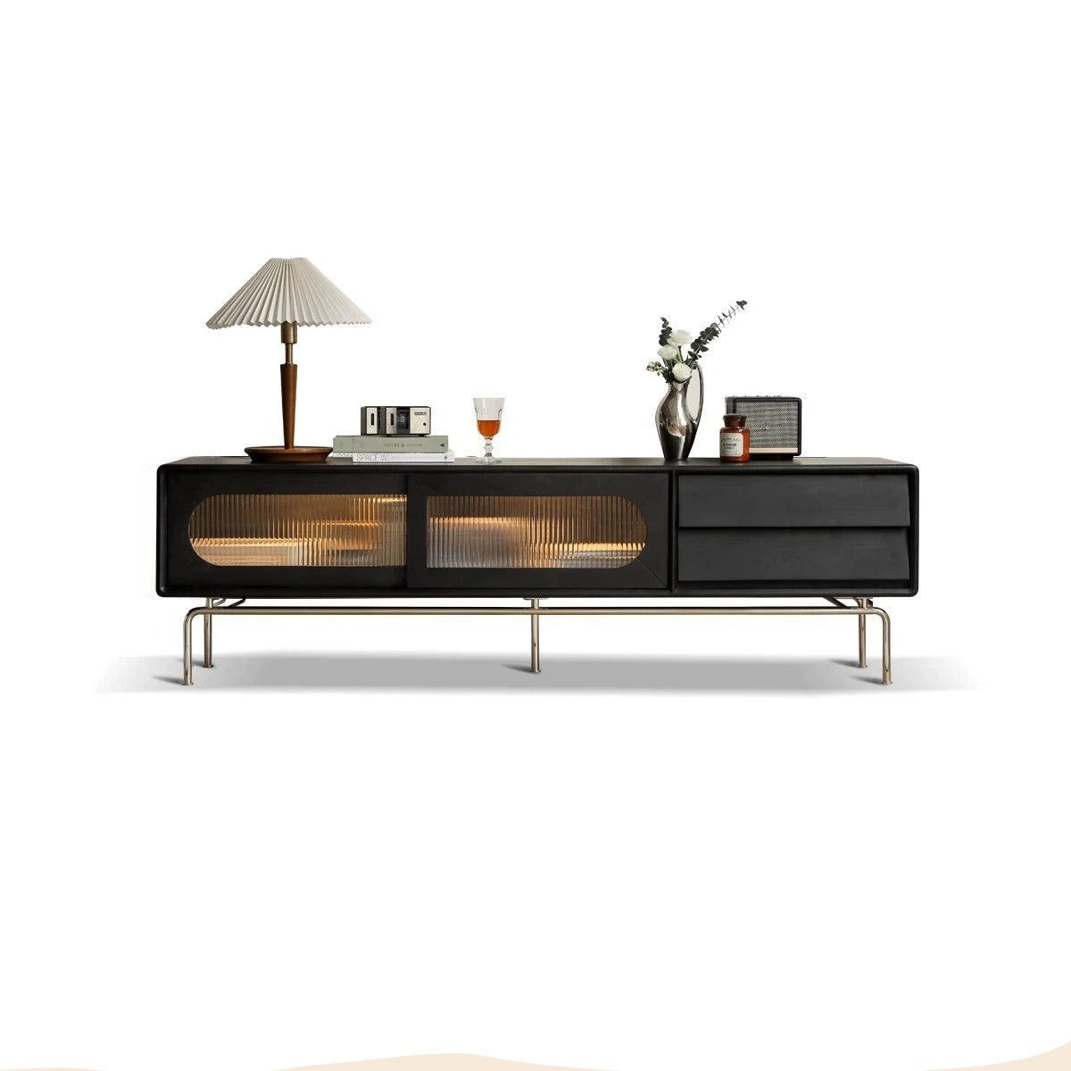Light French Oak solid wood TV cabinet "