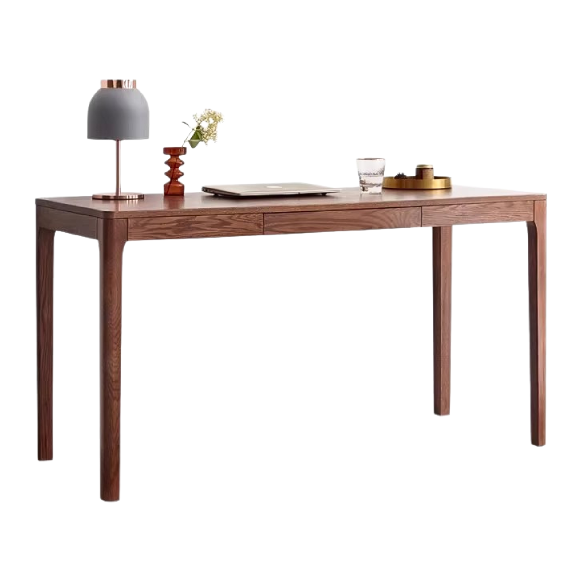 Oak, Beech Solid Wood Shelves Office Desk