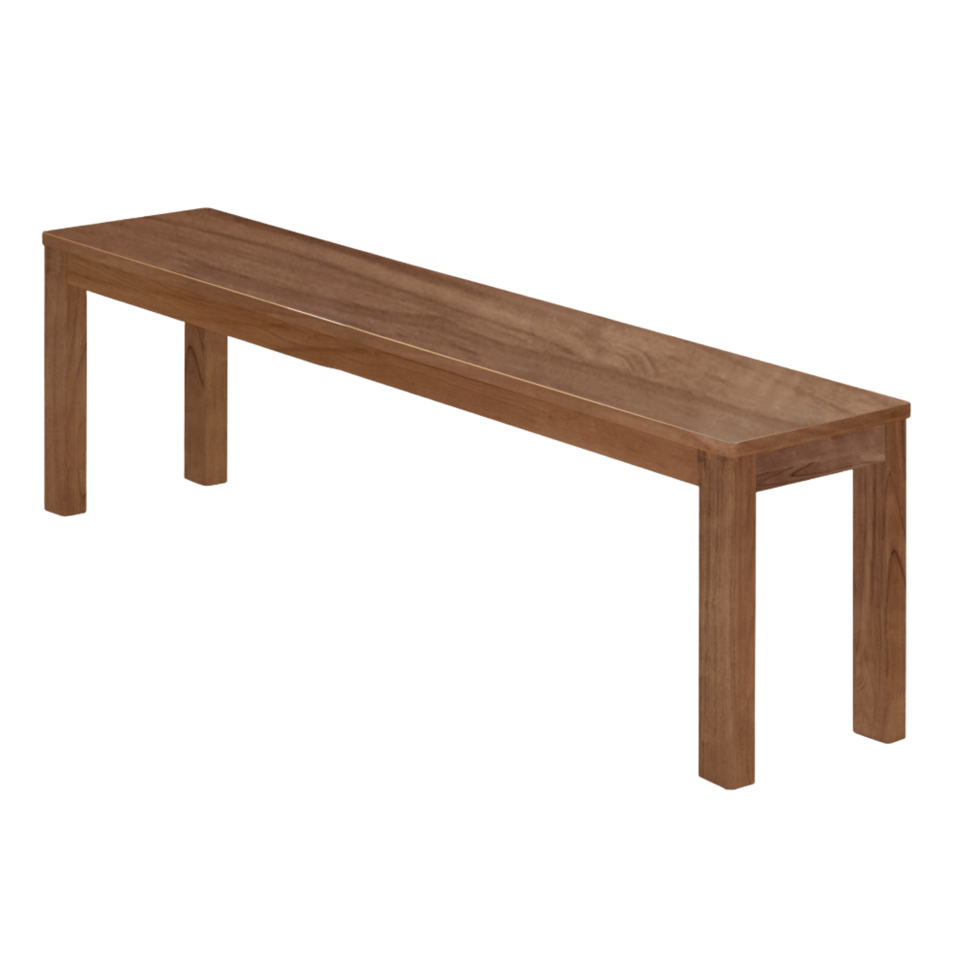 Black Walnut, Oak, Sandalwood, Ash, Solid Rubberwood Nordic Long Bench