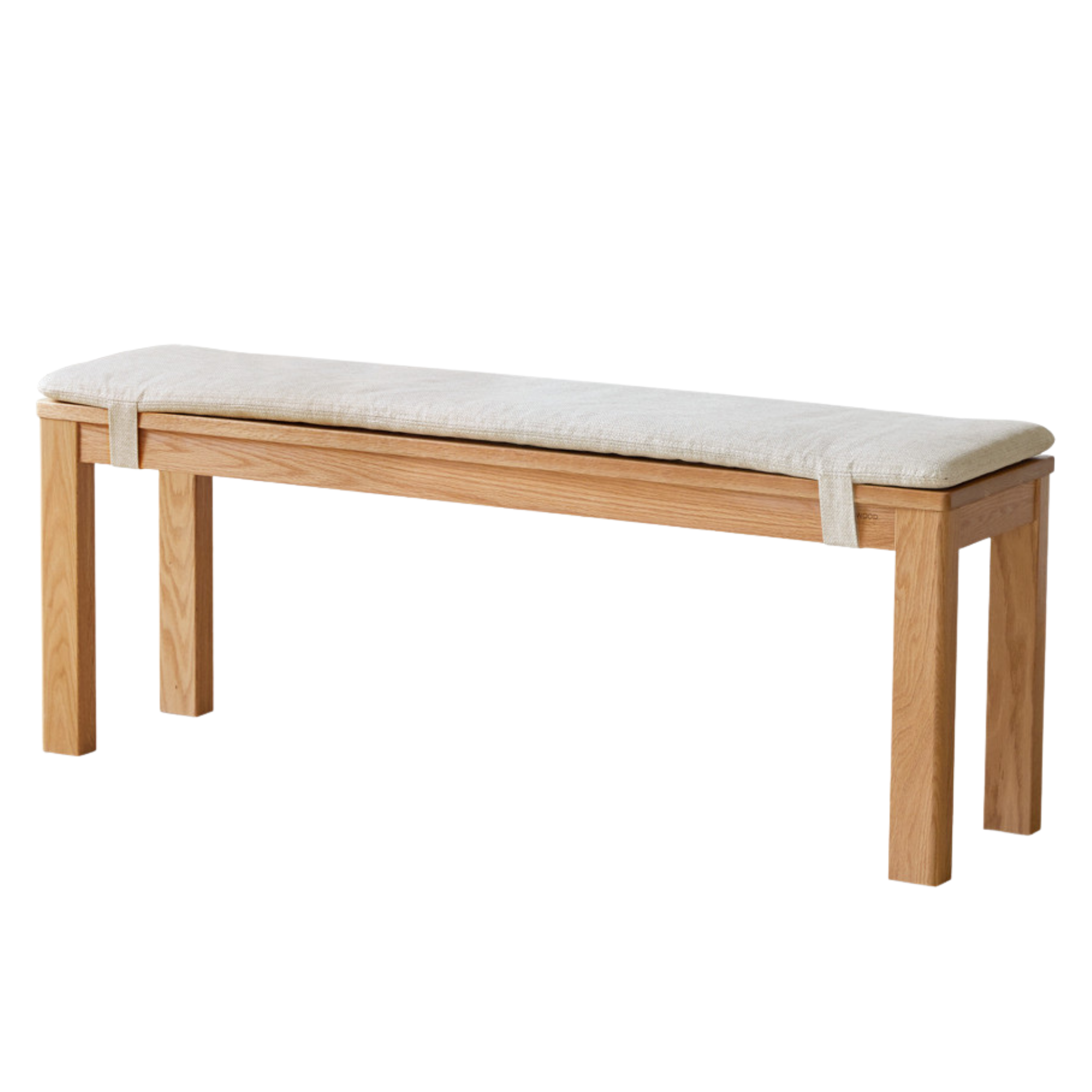 Ash, Oak, Beech, Solid Rubberwood Wide Seat Bench