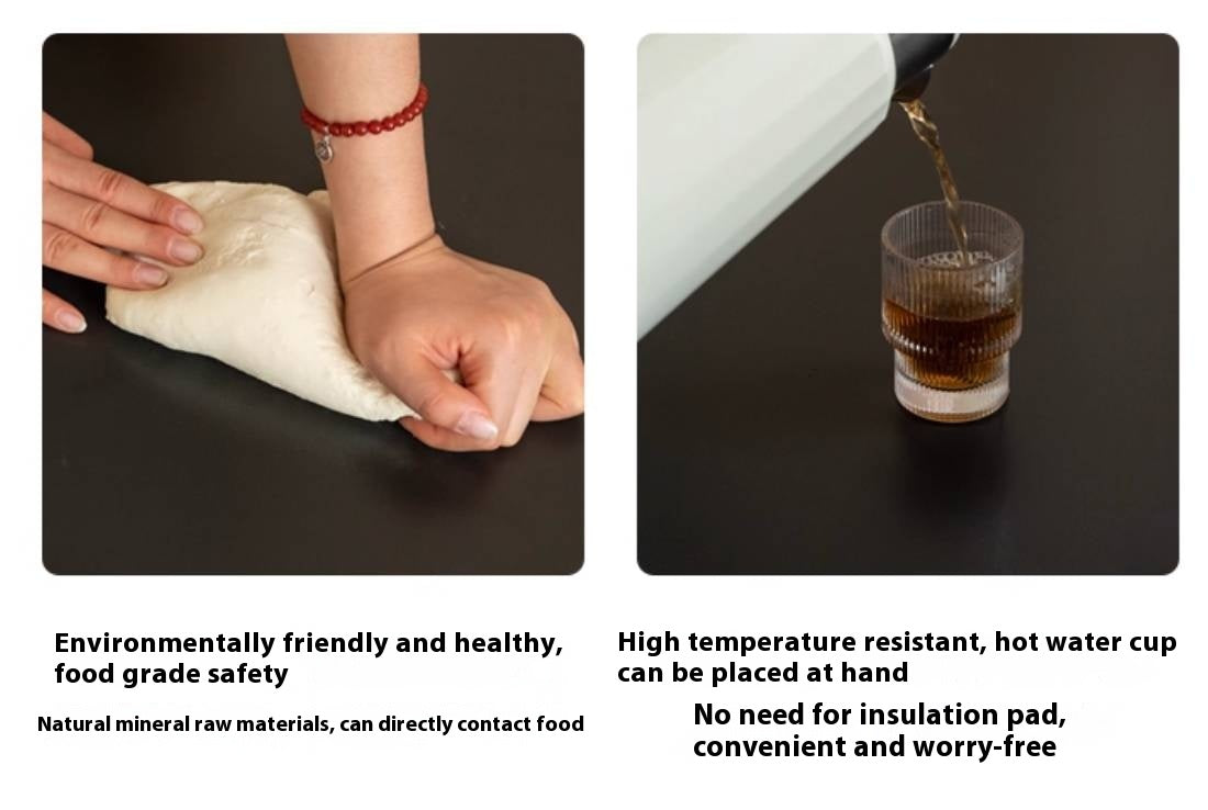 Black Walnut Solid Wood Rock Plate Coffee Table