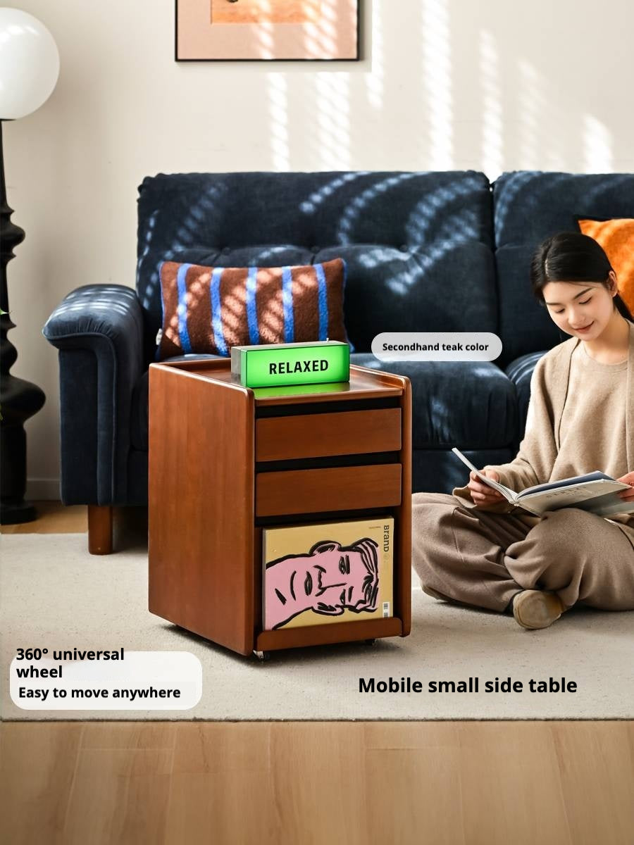 Oak, Poplar Solid Wood Simple Style Nightstand