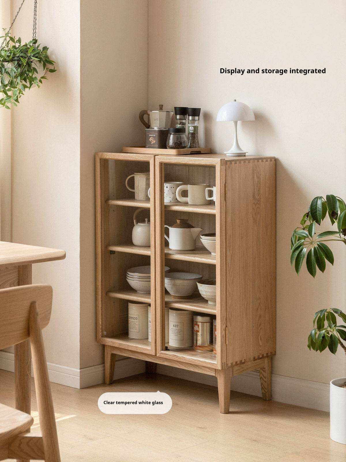 Ash Solid Wood Storage Sideboard