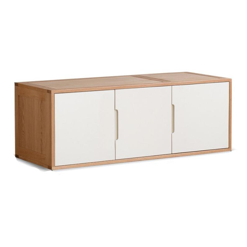 Oak Solid Wood Wardrobe Floor Combination Cabinet.