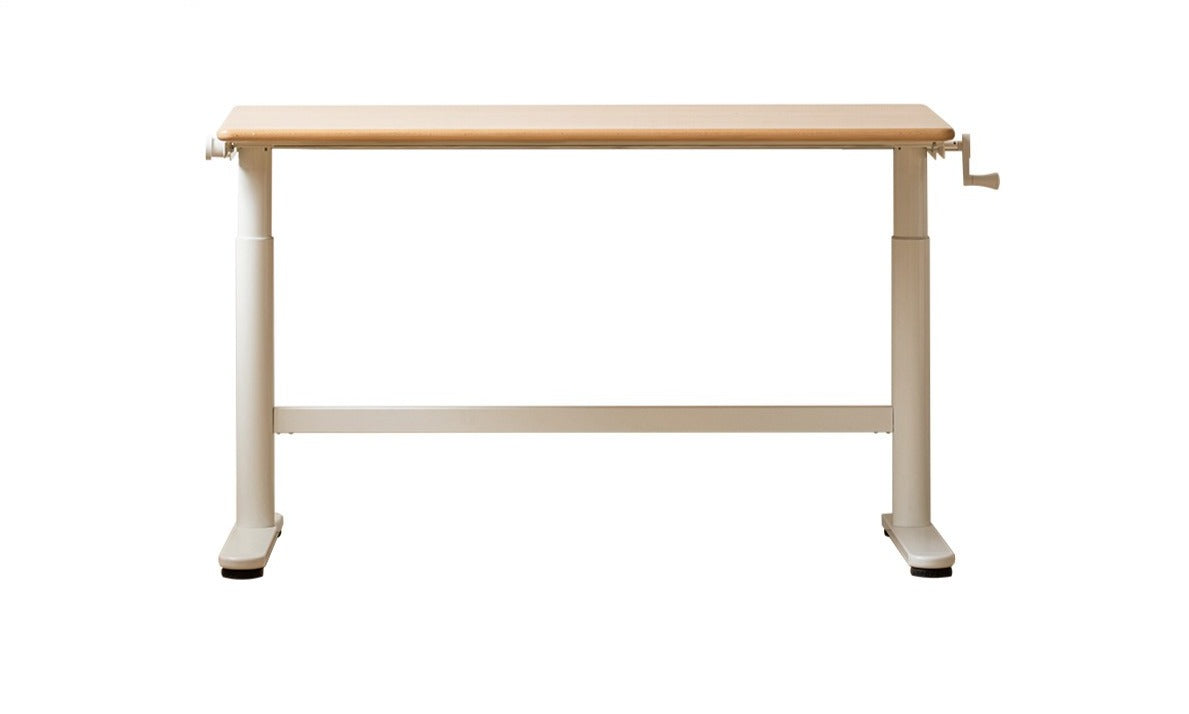 Hand-cranked lifting table board shelf DIY Beech solid wood"