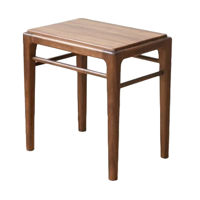 Black Walnut Solid Wood Makeup Stool