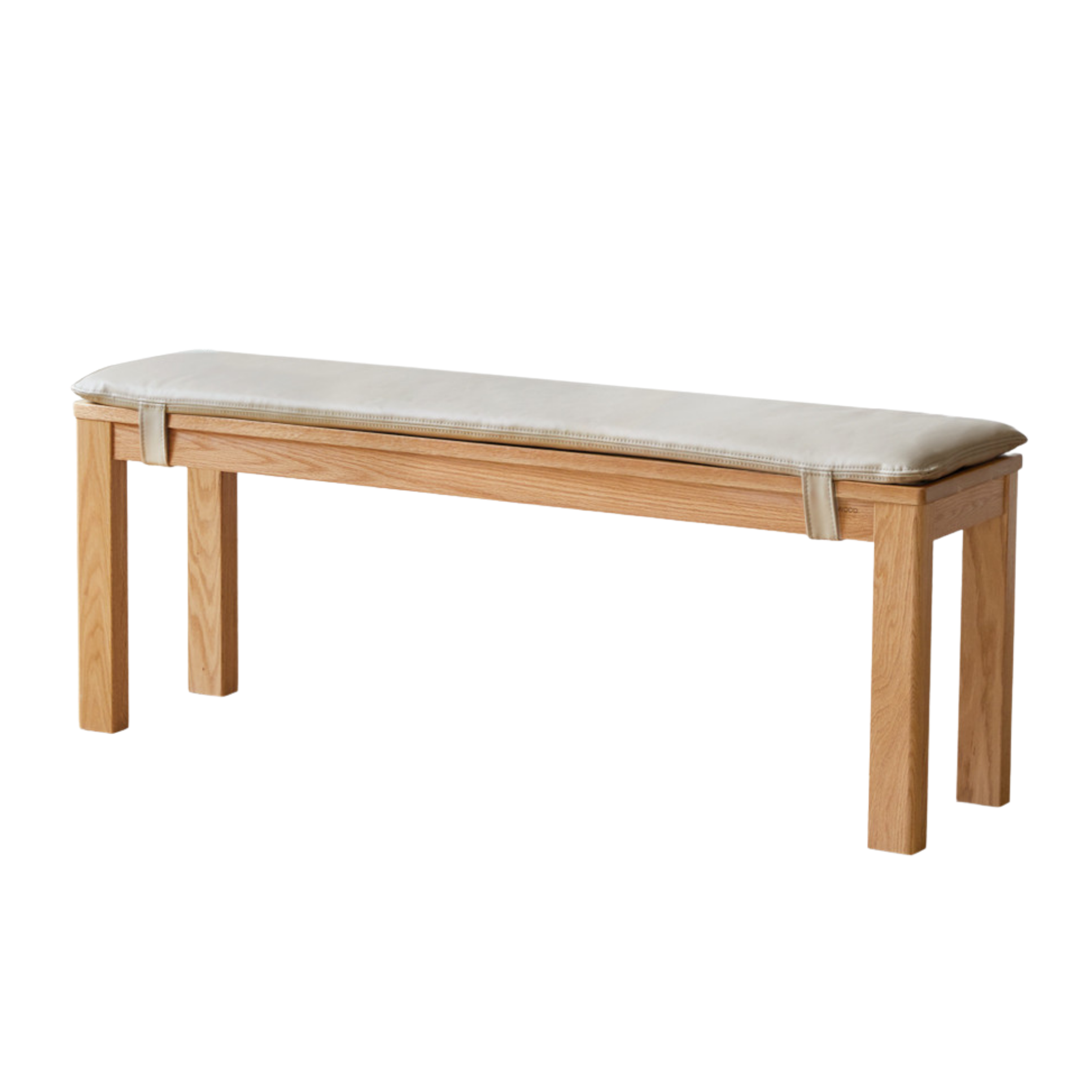 Ash, Oak, Beech, Solid Rubberwood Wide Seat Bench