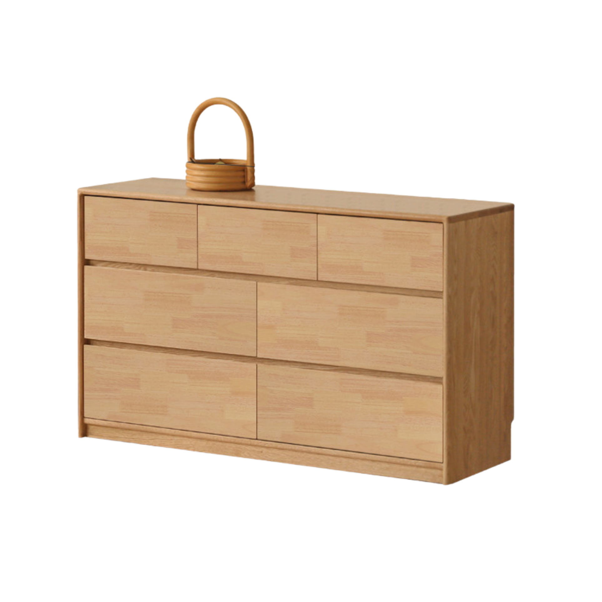 Oak Solid Wood Ultra Narrow Dresser.